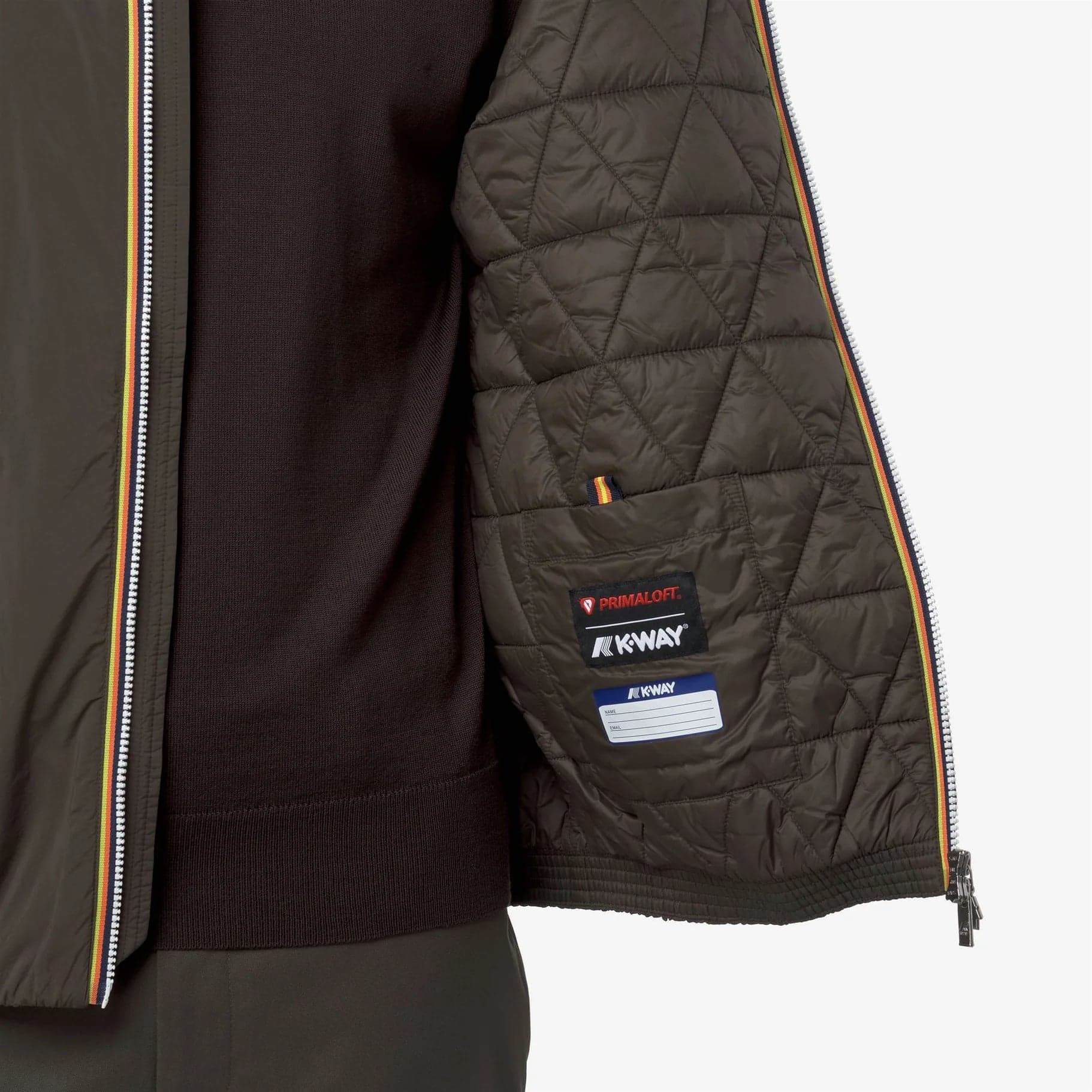 K-Way Giacca corta Uomo K-way Jack Plain Warm K2136DW-XRG Black olive da uomo in Giacche Drestige - Casamassima, commercioVirtuoso.it