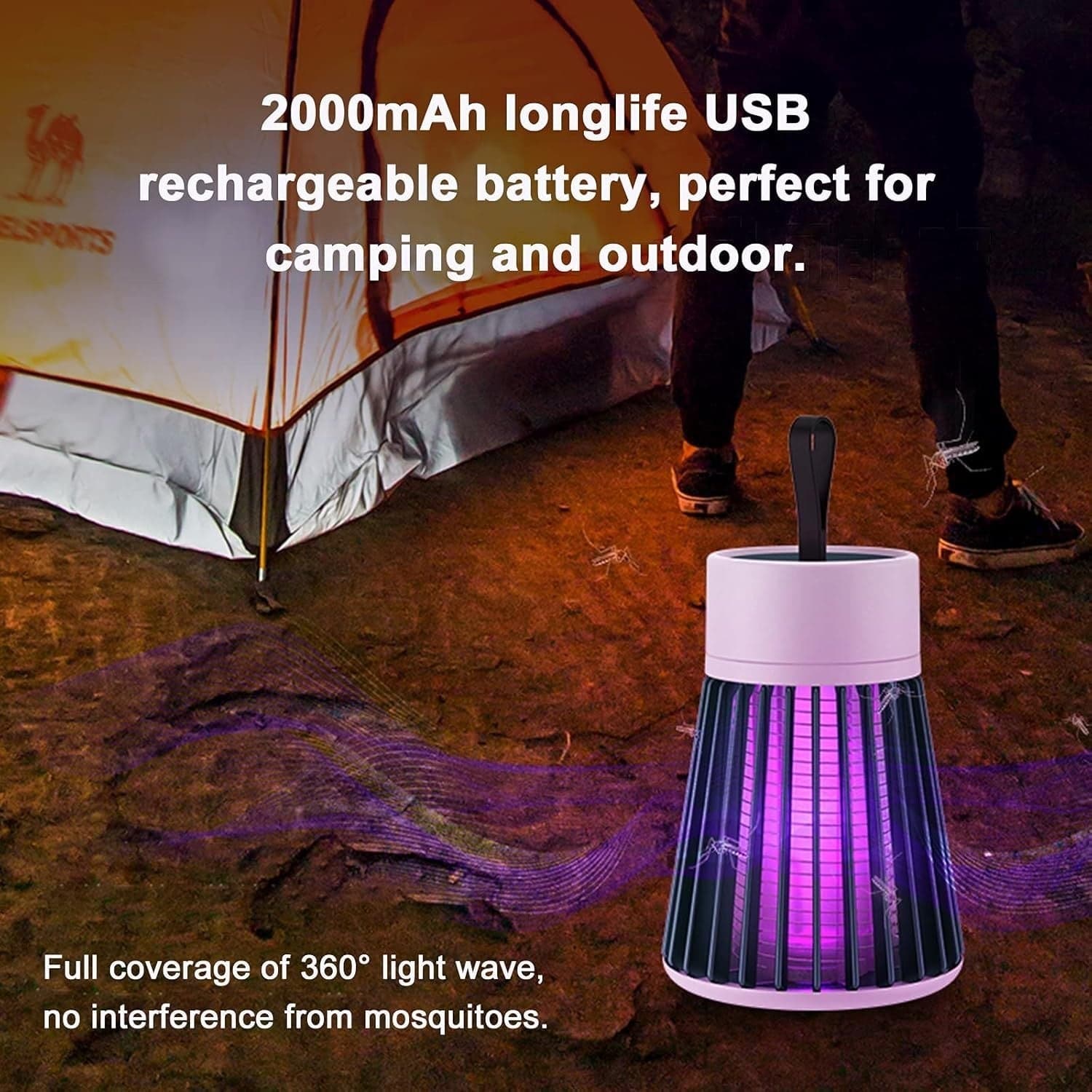 Lampada antizanzare portatile elettronica per uso domestico BG-002 LED-UV 368nm in Zanzare CL Store - Battipaglia, commercioVirtuoso.it