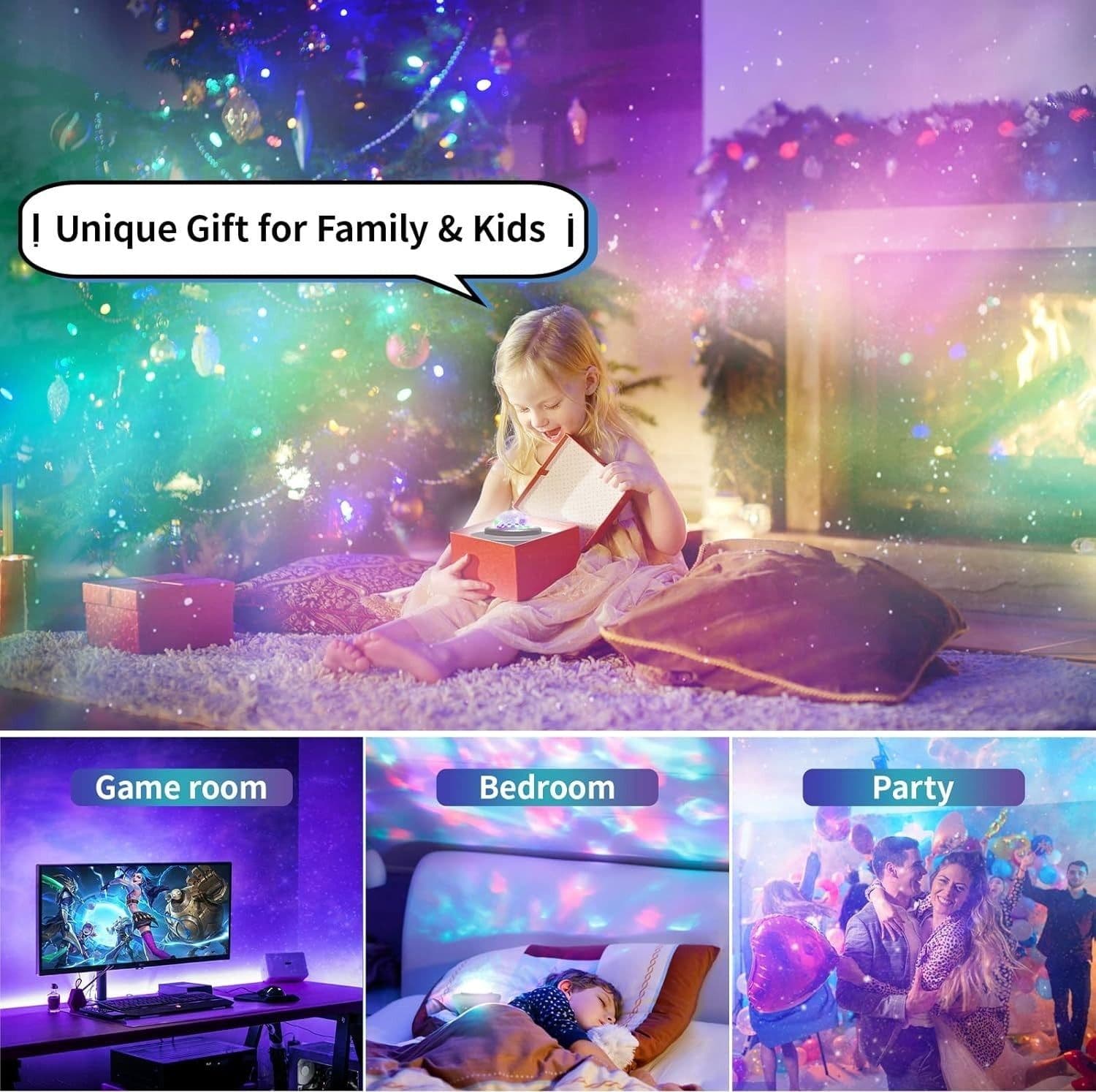 Proiettore di stelle easeking proiettore luci galattiche altoparlante Bluetooth in Luci notturne CL Store - Battipaglia, commercioVirtuoso.it