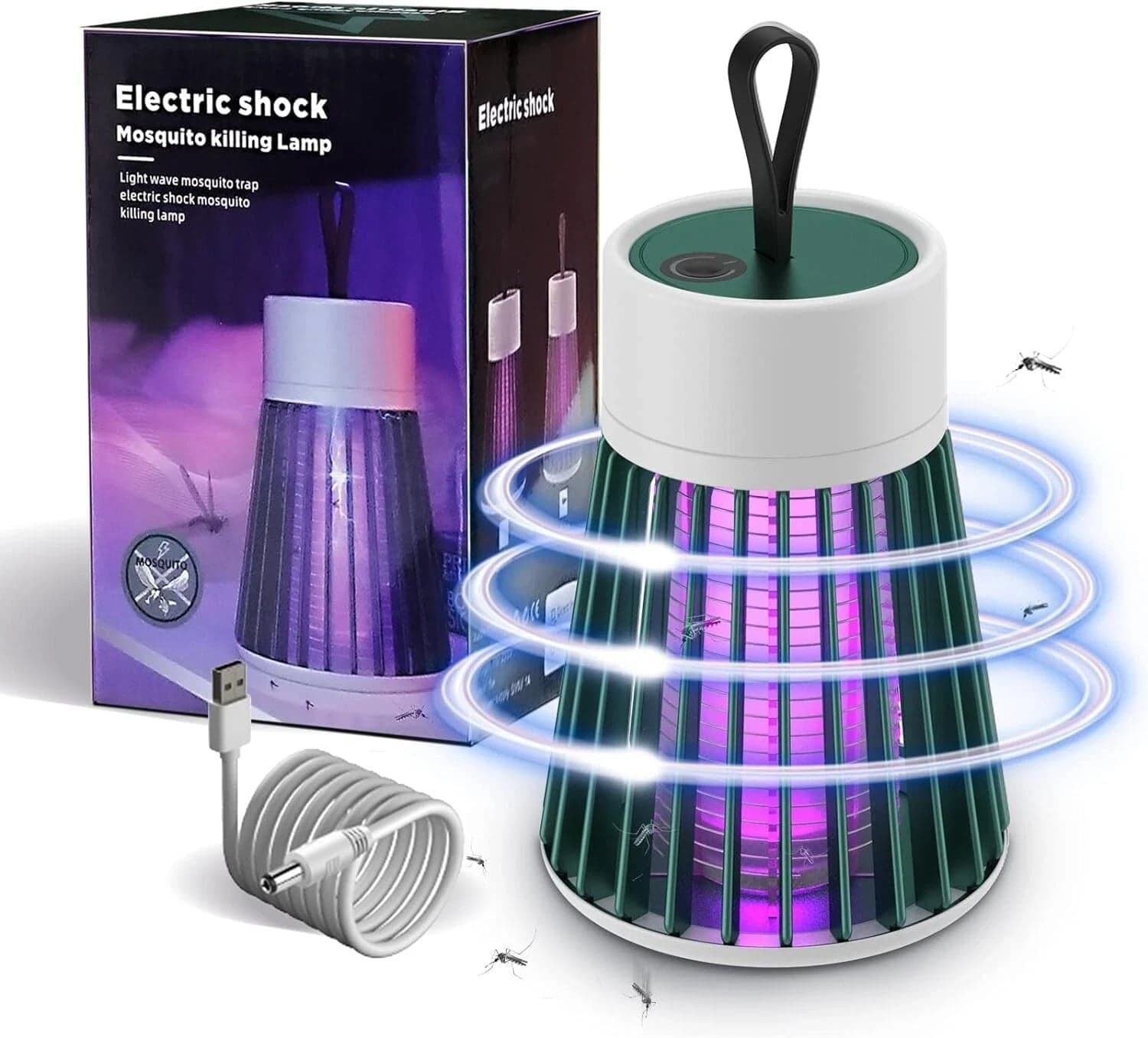 Lampada antizanzare portatile elettronica per uso domestico BG-002 LED-UV 368nm in Zanzare CL Store - Battipaglia, commercioVirtuoso.it