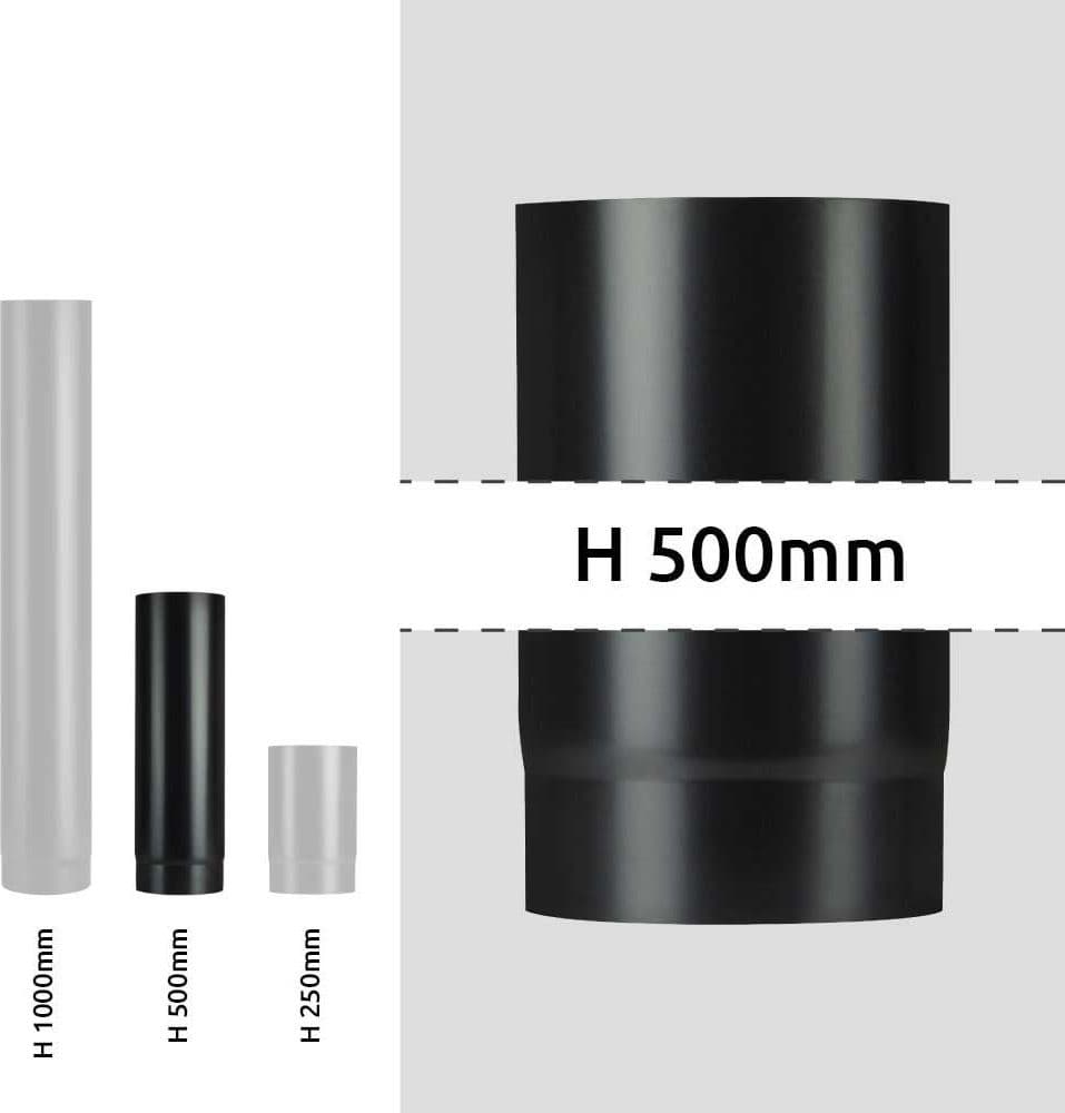 Tubo Per Stufa A Legna 'Plus Light' Ø 130X500 Mm - Save in Tubi di scarico BricoGo - Marano di Napoli, commercioVirtuoso.it