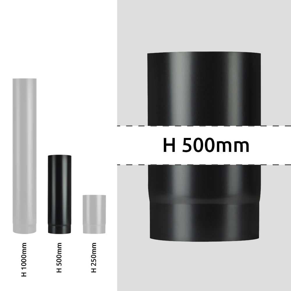Tubo Per Stufa A Legna 'Plus Light' Ø 130X500 Mm - Save in Tubi di scarico BricoGo - Marano di Napoli, commercioVirtuoso.it