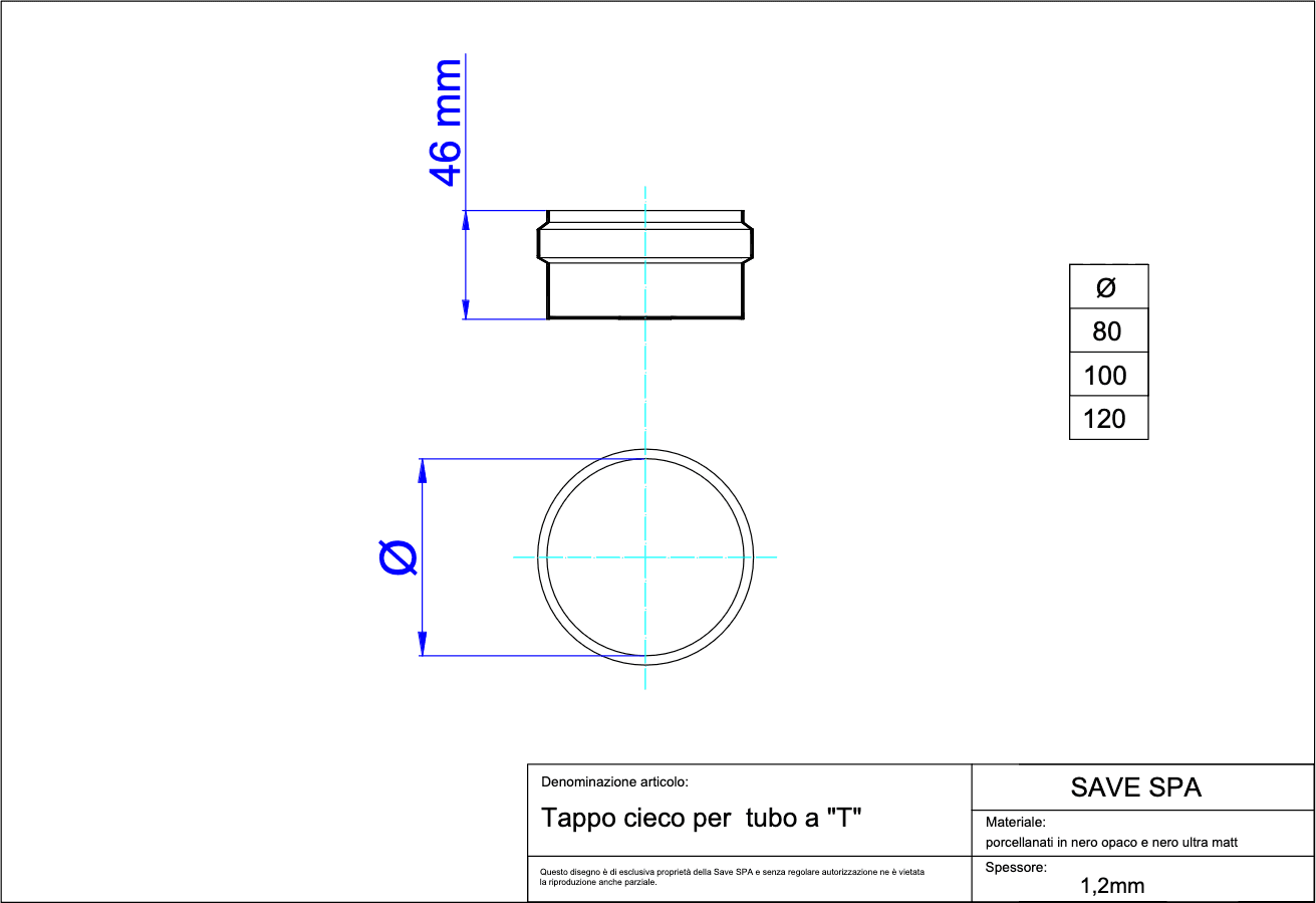 Tappo Per Raccordo A T Per Stufa A Pellet 'Light' Ø 80 Mm - Save in Cuffie antirumore BricoGo - Marano di Napoli, commercioVirtuoso.it