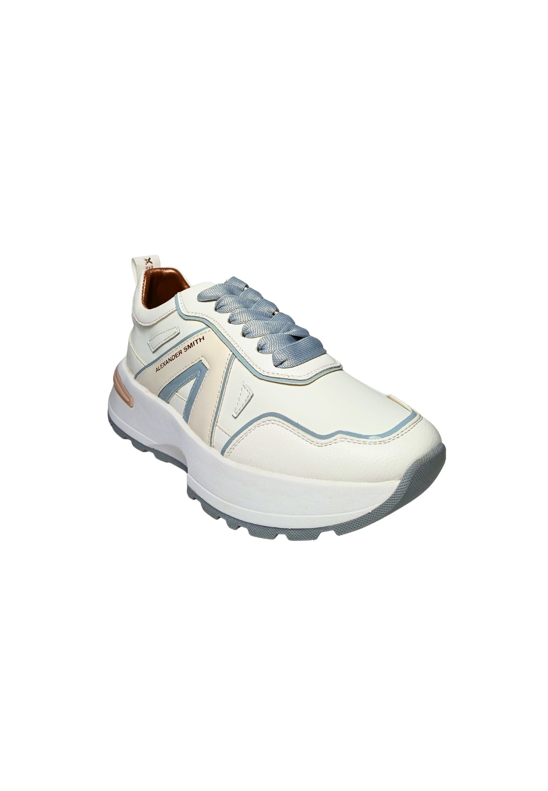 ALEXANDER SMITH Scarpe Donna Alexander Smith Sneakers Liverpool Woman White Light Avio da donna in Sneaker casual Drestige - Casamassima, commercioVirtuoso.it