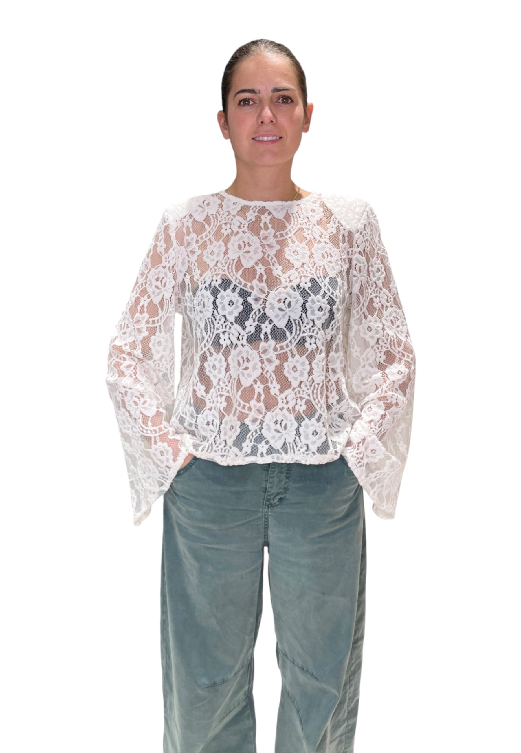 PLEASE T-shirt pizzo Donna Please da donna in T-shirt Drestige - Casamassima, commercioVirtuoso.it