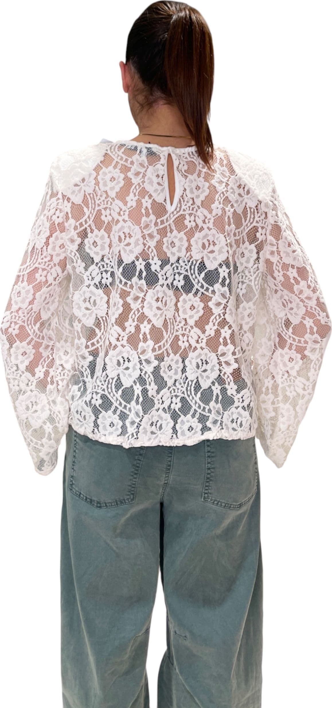 PLEASE T-shirt pizzo Donna Please da donna in T-shirt Drestige - Casamassima, commercioVirtuoso.it