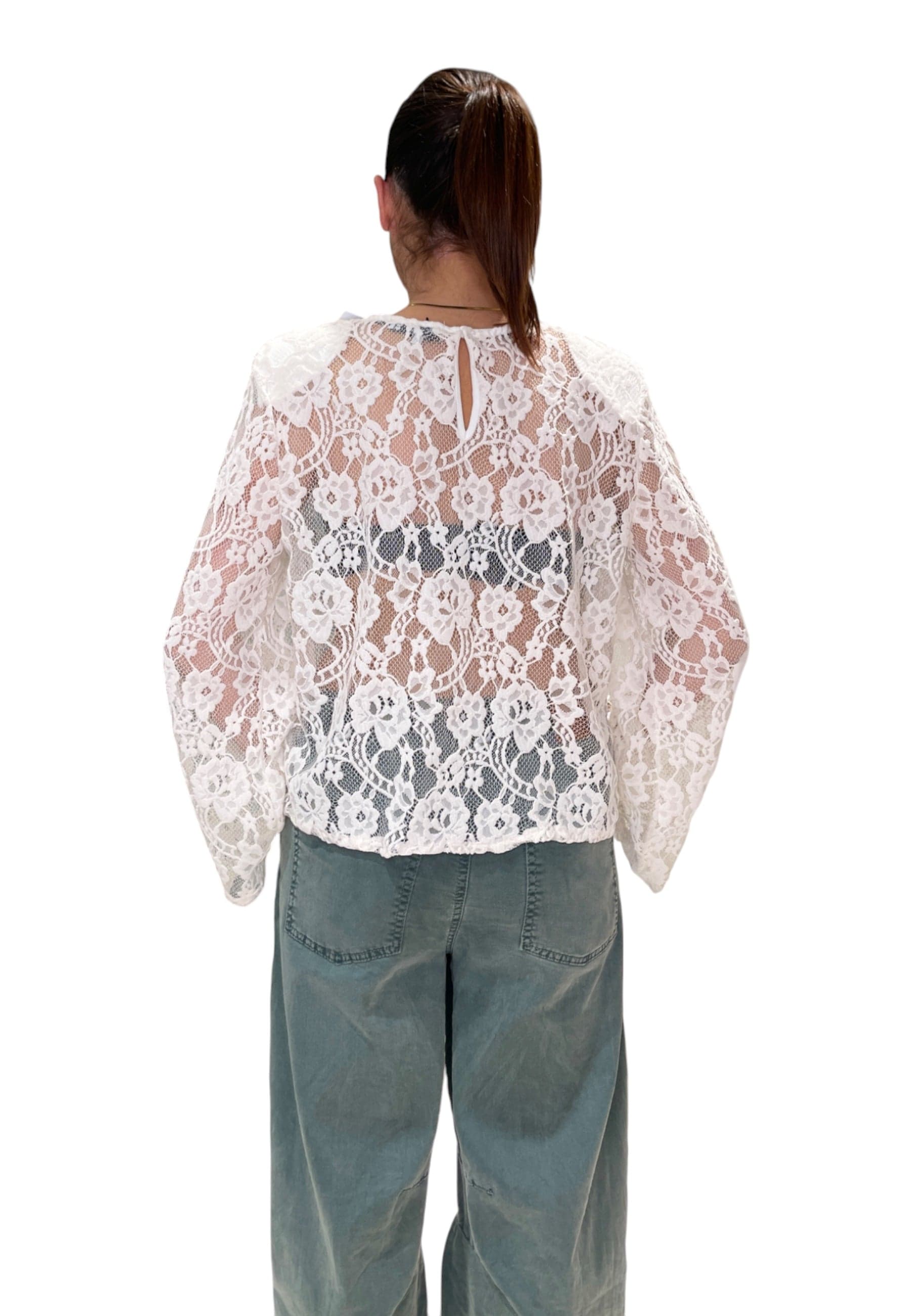 PLEASE T-shirt pizzo Donna Please da donna in T-shirt Drestige - Casamassima, commercioVirtuoso.it