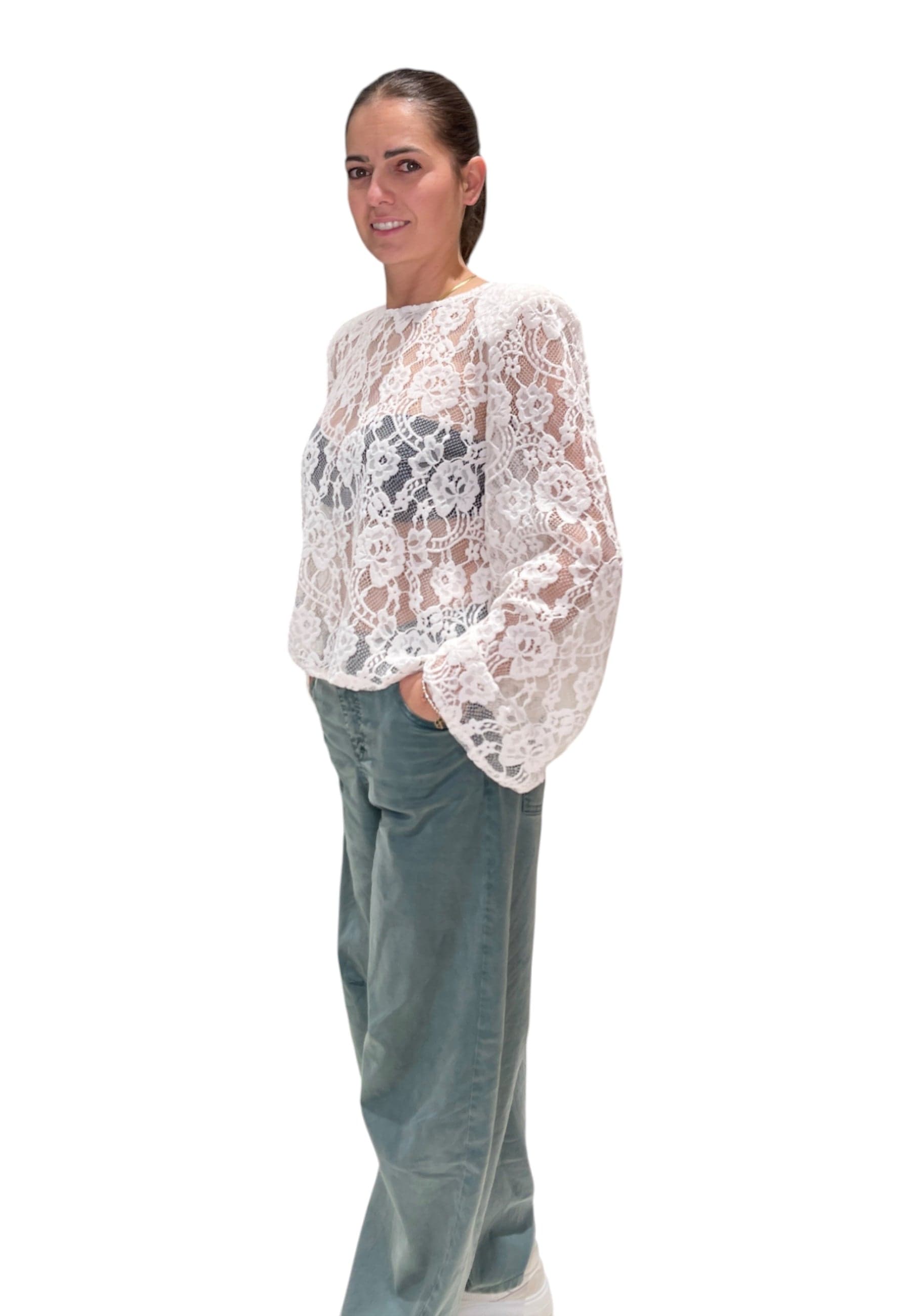 PLEASE T-shirt pizzo Donna Please da donna in T-shirt Drestige - Casamassima, commercioVirtuoso.it