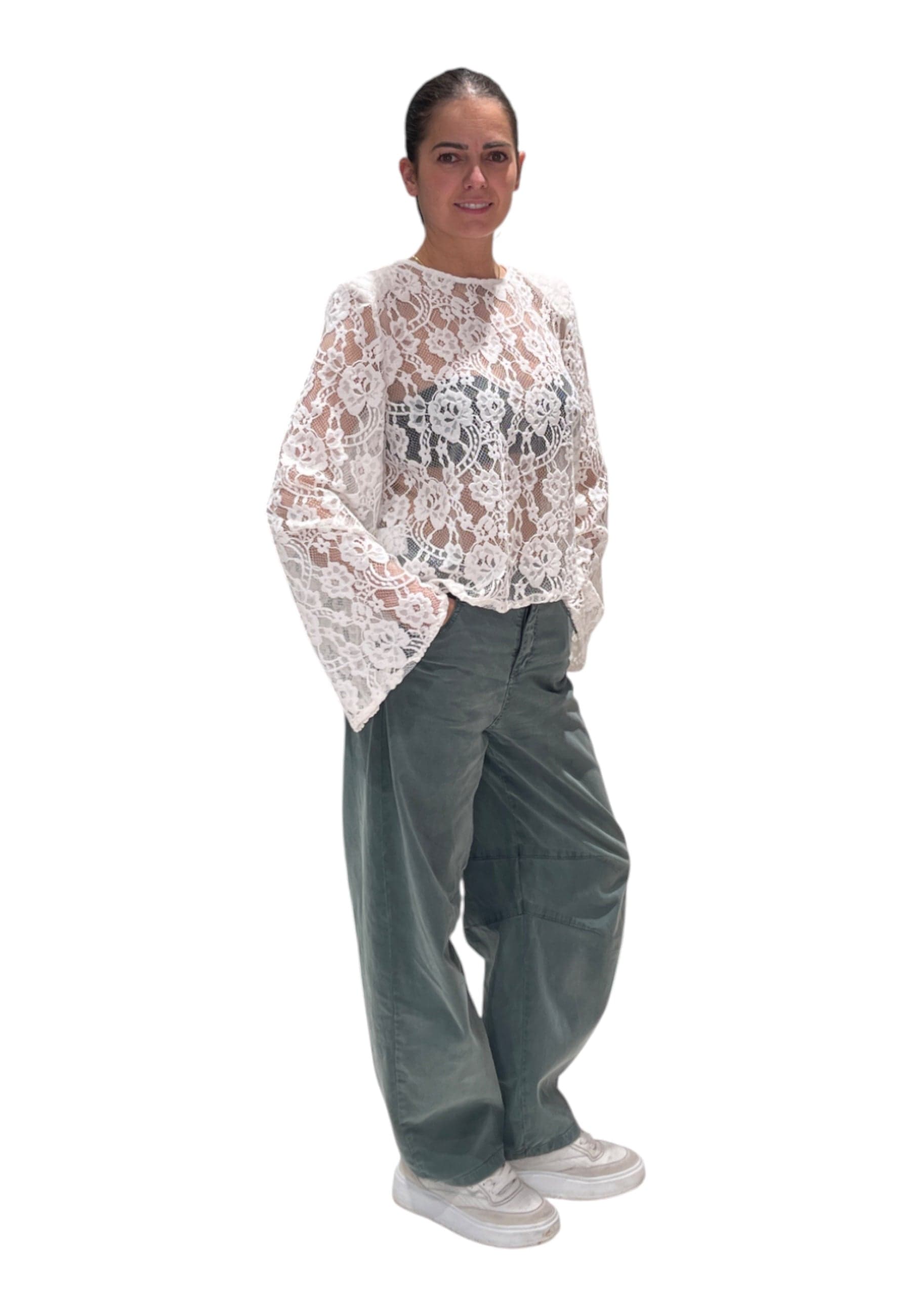 PLEASE T-shirt pizzo Donna Please da donna in T-shirt Drestige - Casamassima, commercioVirtuoso.it
