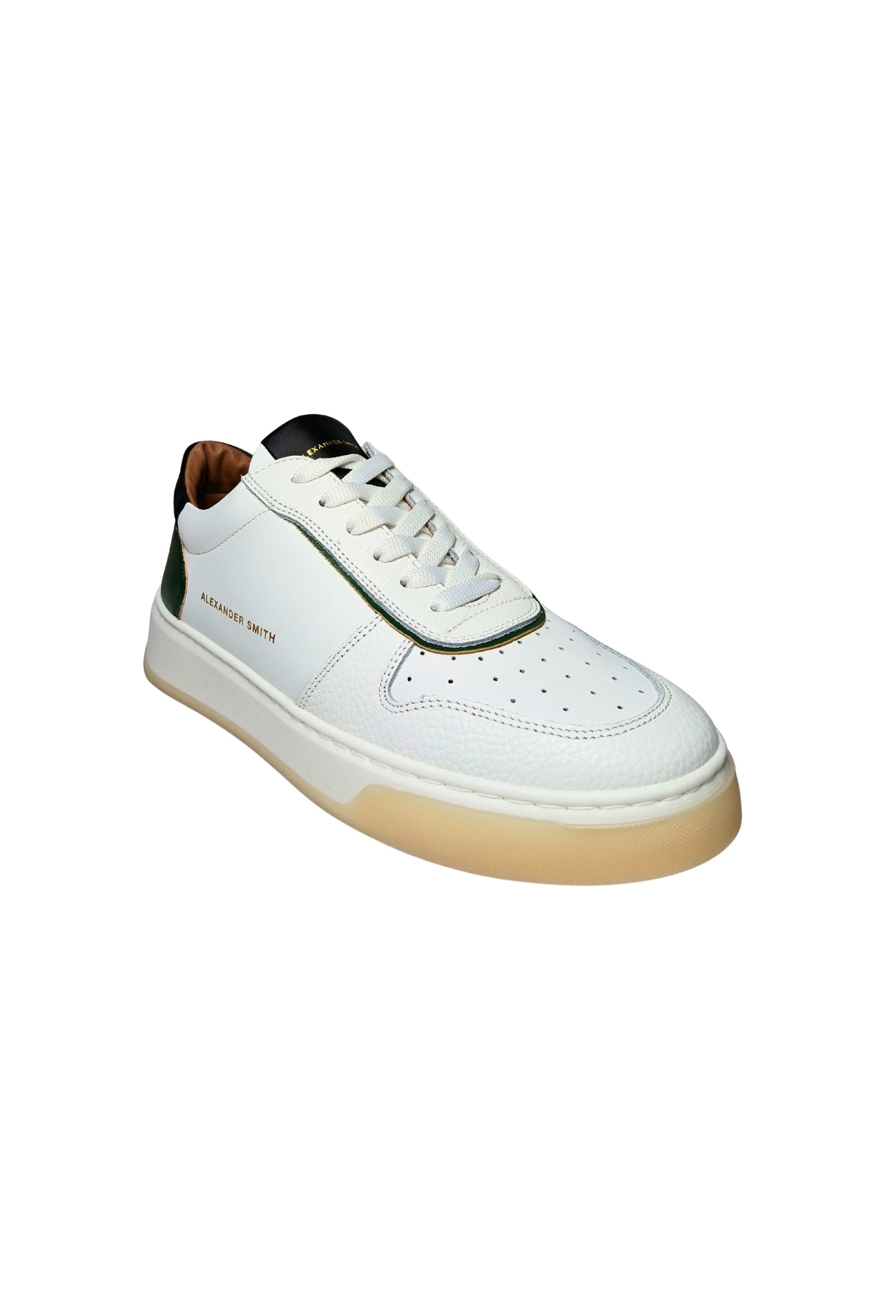 ALEXANDER SMITH Scarpe Uomo Alexander Smith Sneakers Harrow Man White Green da uomo in Sneaker casual Drestige - Casamassima, commercioVirtuoso.it