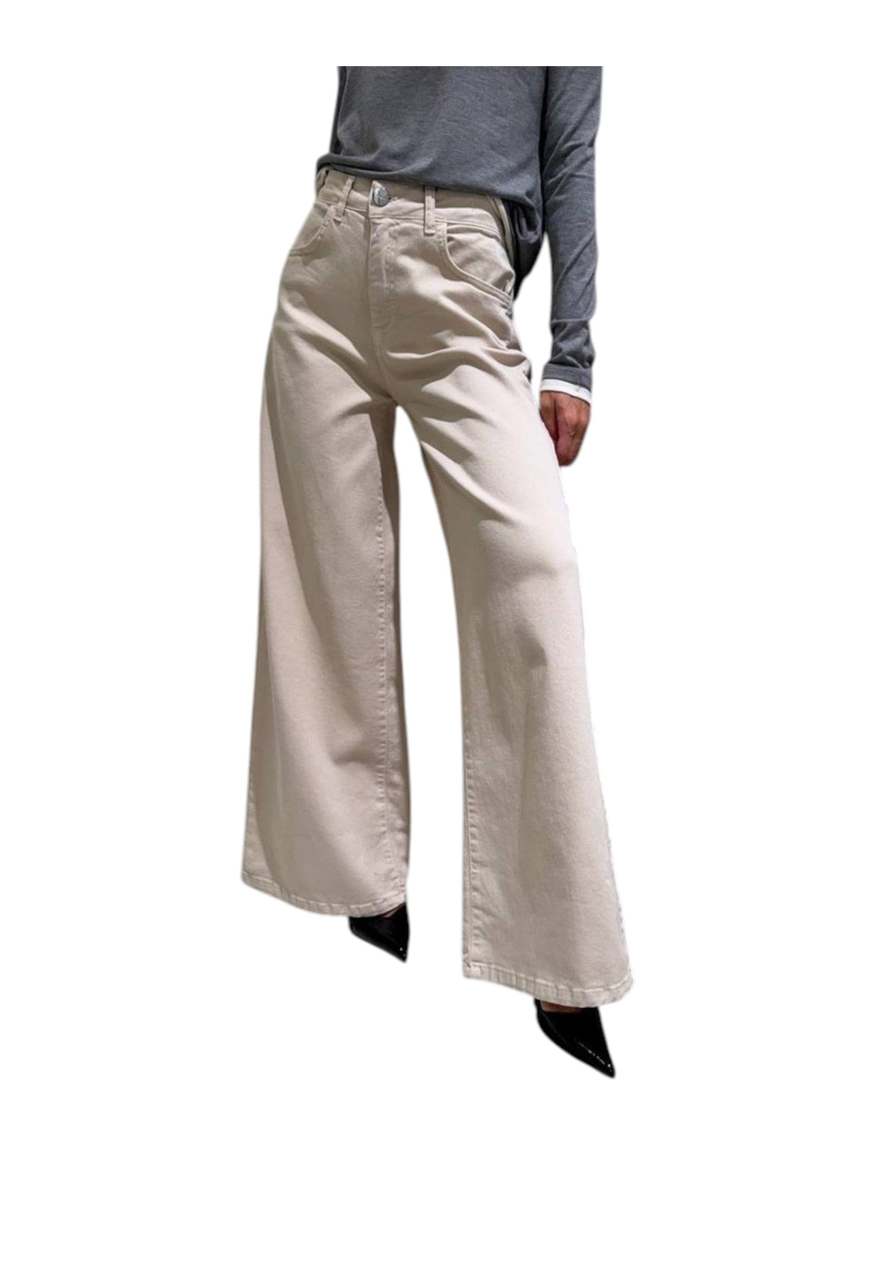 ANNARITAN Pantalone Donna AnnaritaN f1018ybfmiyake palazzo da donna in Pantaloni Drestige - Casamassima, commercioVirtuoso.it