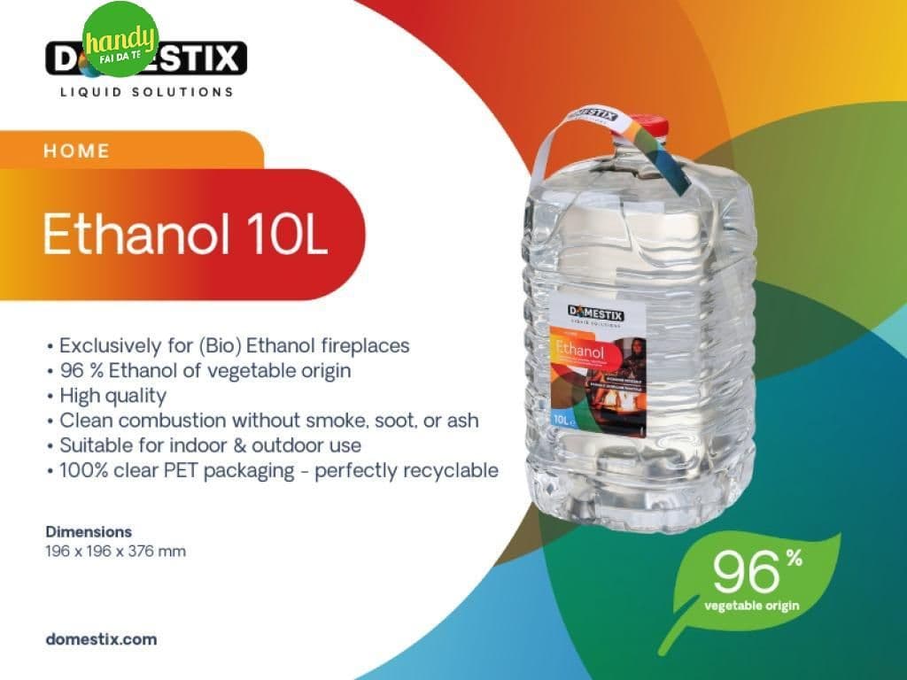 Combustibile Liquido Bioetanolo Di Origine Vegetale 10 Litri Per Camini E Stufe Ethanol Qlima in Caminetti gel ed etanolo BricoGo - Marano di Napoli, commercioVirtuoso.it
