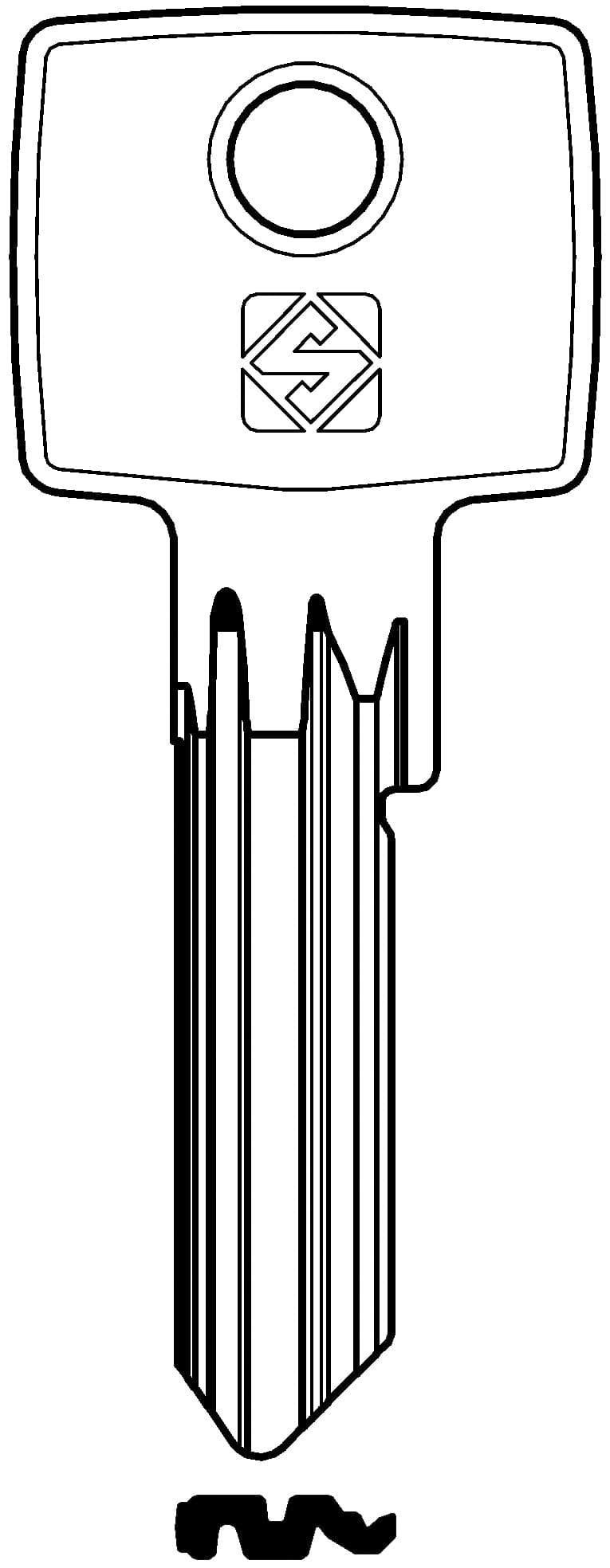 Chiave Asc IE39 (g. Vae 0) Iseo 20 Pezzi Silca