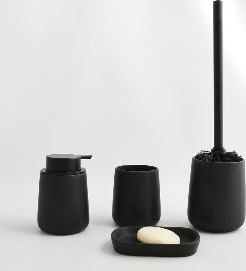 Porta Scopino Maonie Con Supporto In Ceramica- Nero Opaco- Spire- Pezzi 1 in Scopini e porta scopini BricoGo - Marano di Napoli, commercioVirtuoso.it