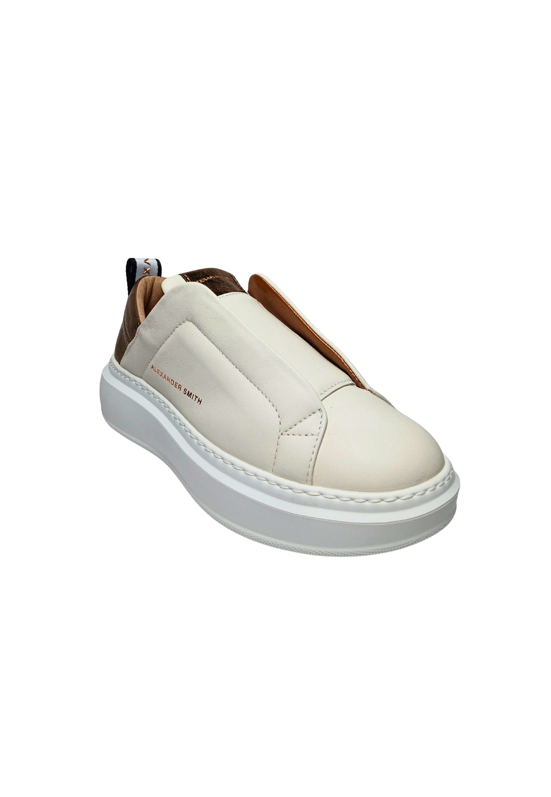 ALEXANDER SMITH Scarpe Donna Alexander Smith Wenbley Slip-on Woman Off White Bronze da donna in Sneaker casual Drestige - Casamassima, commercioVirtuoso.it