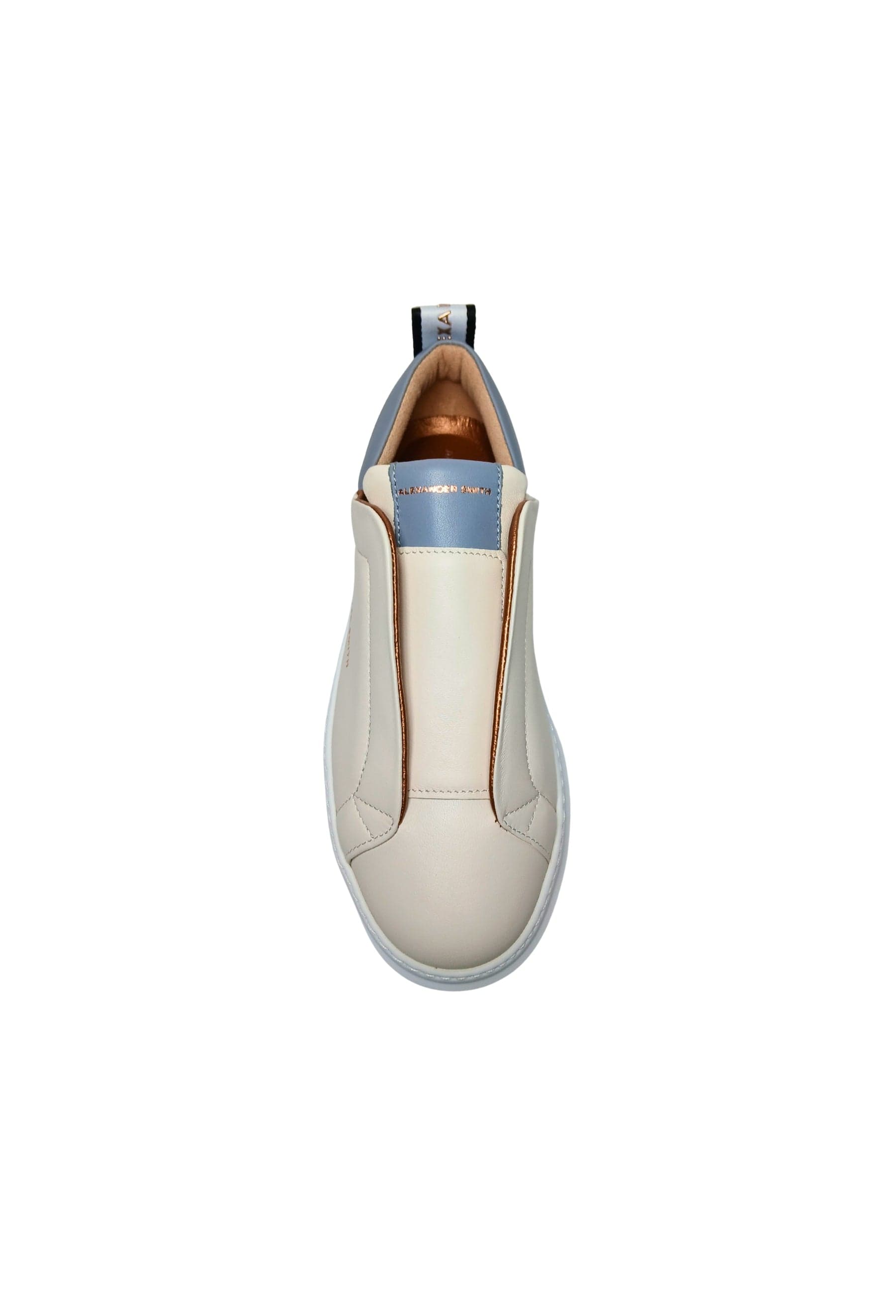ALEXANDER SMITH Scarpe Donna Alexander Smith Wenbley Slip-on Woman Off White Azure da donna in Sneaker casual Drestige - Casamassima, commercioVirtuoso.it