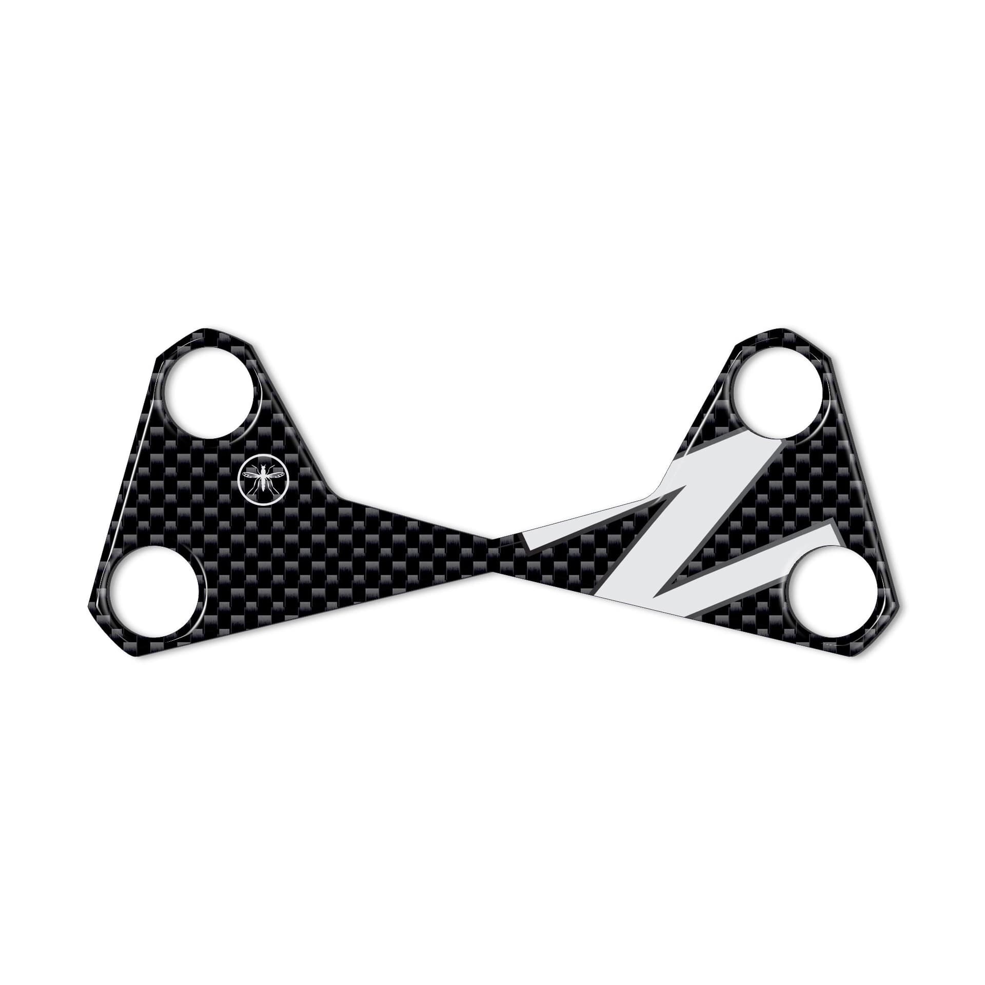 PROTEZIONE 3D PIASTRA FORCELLA compatibile per MOTO KAWASAKI Z750 Z1000 z Bianca in Forcelle LabelBike - Bibbiano, commercioVirtuoso.it