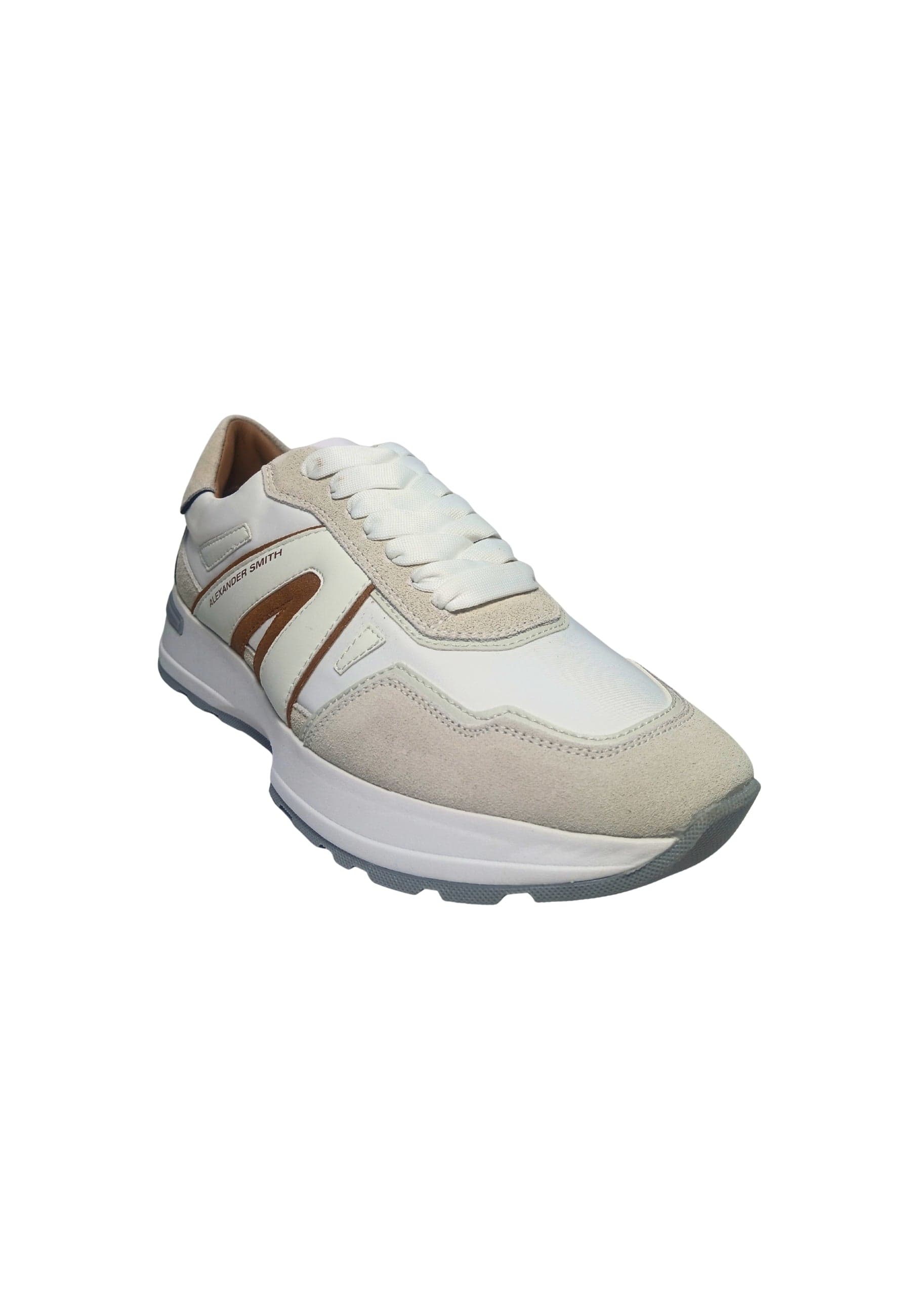 ALEXANDER SMITH Scarpe Uomo Alexander Smith Liverpool Man White Ivory Blue da uomo in Sneaker casual Drestige - Casamassima, commercioVirtuoso.it