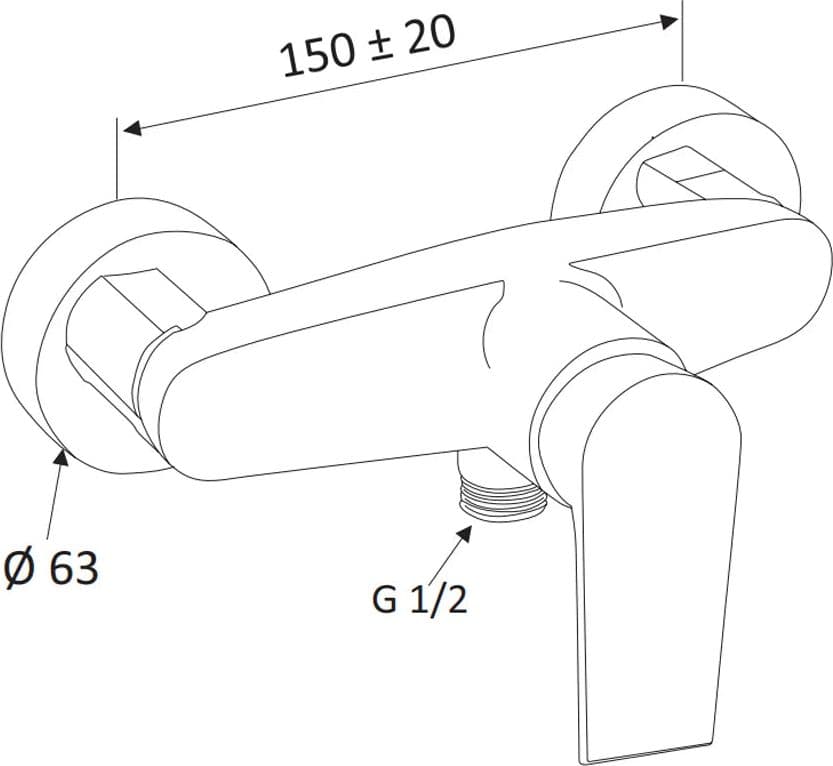 Monocomando Esterno Doccia Senza Accessori Linea Artic- Nero Opaco- Maria- Pezzi 1 in Rubinetti per doccia BricoGo - Marano di Napoli, commercioVirtuoso.it