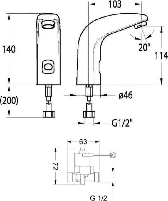Rubinetto Elettronico Per Lavabo A Batteria- Nero Opaco- Idral- Pezzi 1 in Rubinetti per lavandini bagno BricoGo - Marano di Napoli, commercioVirtuoso.it