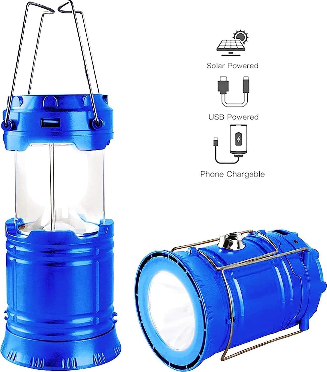 Lanterna LED Campeggio – portatile Lanterna ricaricabile USB solare ultra lumino in Lanterne elettriche CL Store - Battipaglia, commercioVirtuoso.it