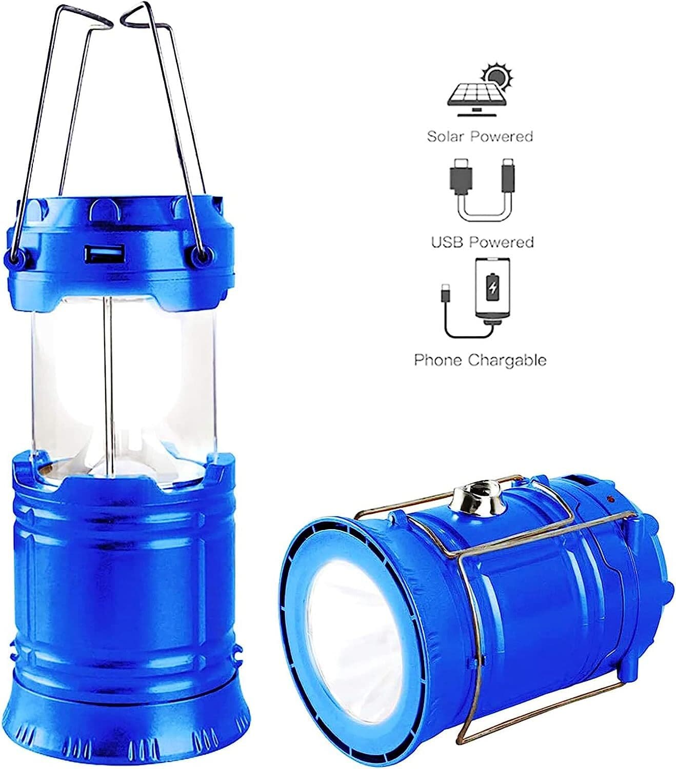 Lanterna LED Campeggio – portatile Lanterna ricaricabile USB solare ultra lumino in Lanterne elettriche CL Store - Battipaglia, commercioVirtuoso.it