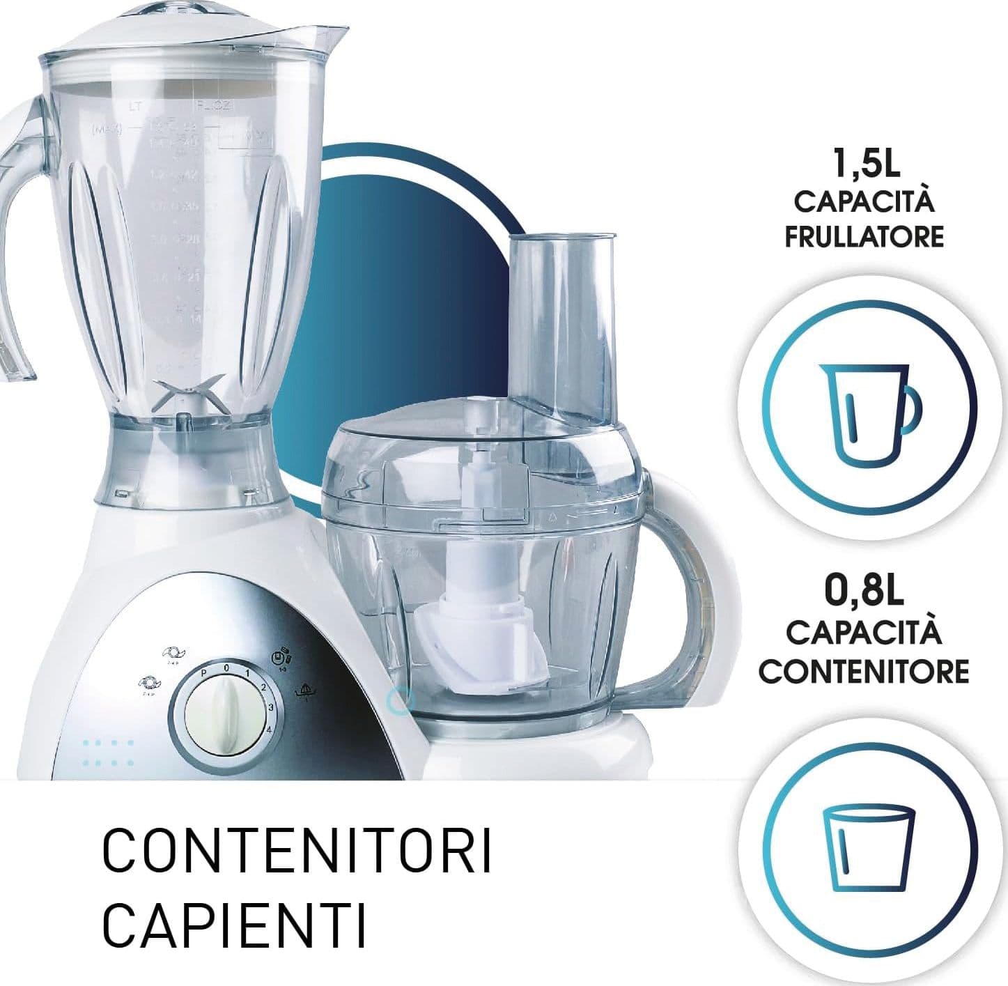 Zephir Robot Da Cucina Zhc1400 500 W in Robot da cucina grandi BricoGo - Marano di Napoli, commercioVirtuoso.it