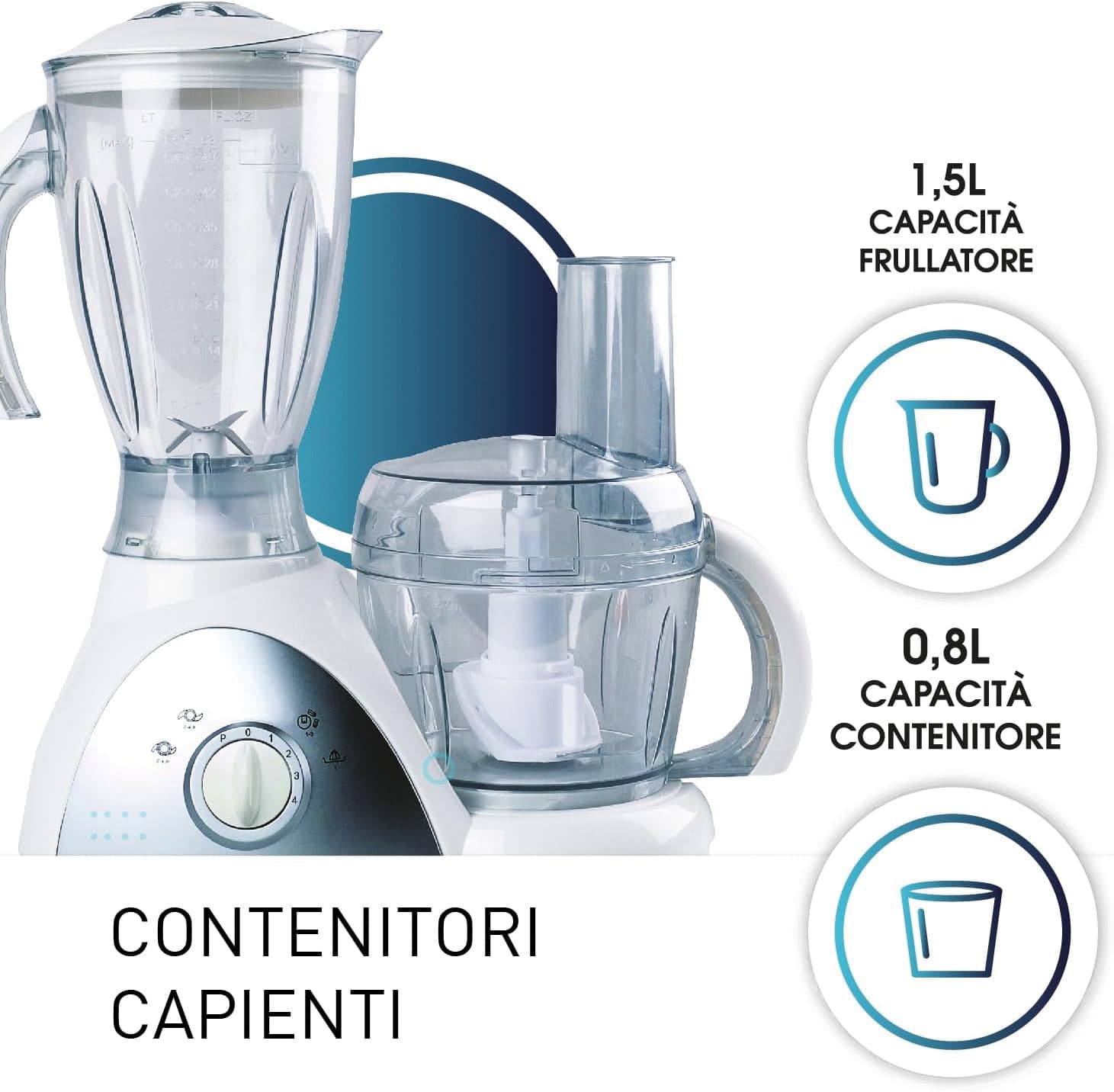 Zephir Robot Da Cucina Zhc1400 500 W in Robot da cucina grandi BricoGo - Marano di Napoli, commercioVirtuoso.it