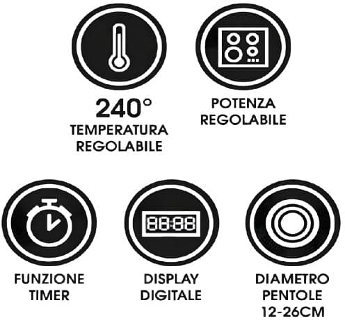 Zephir Piastra Ad Induzione 1 Fuoco ''Zhc14'' 2.000 W in Fornellini elettrici BricoGo - Marano di Napoli, commercioVirtuoso.it