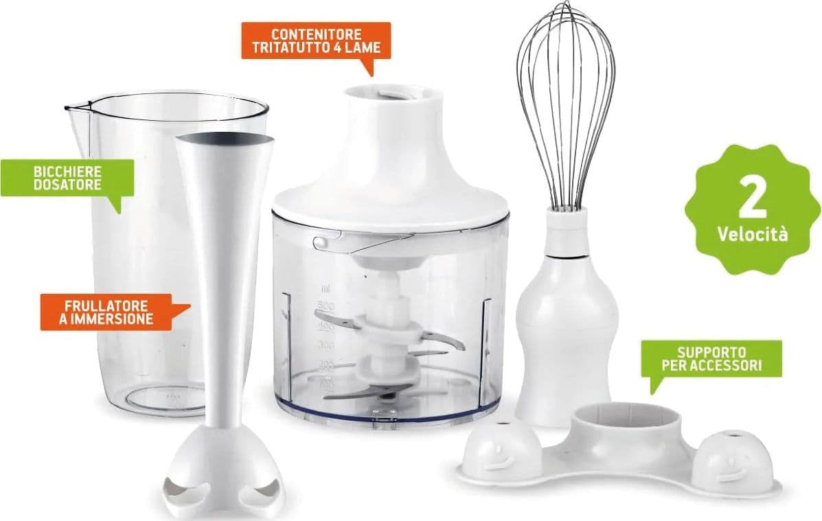 Zephir Frullatore Ad Immersione Multifunzione 3 In 1 Zhc86 400 W in Frullatori ad immersione e minipimer BricoGo - Marano di Napoli, commercioVirtuoso.it