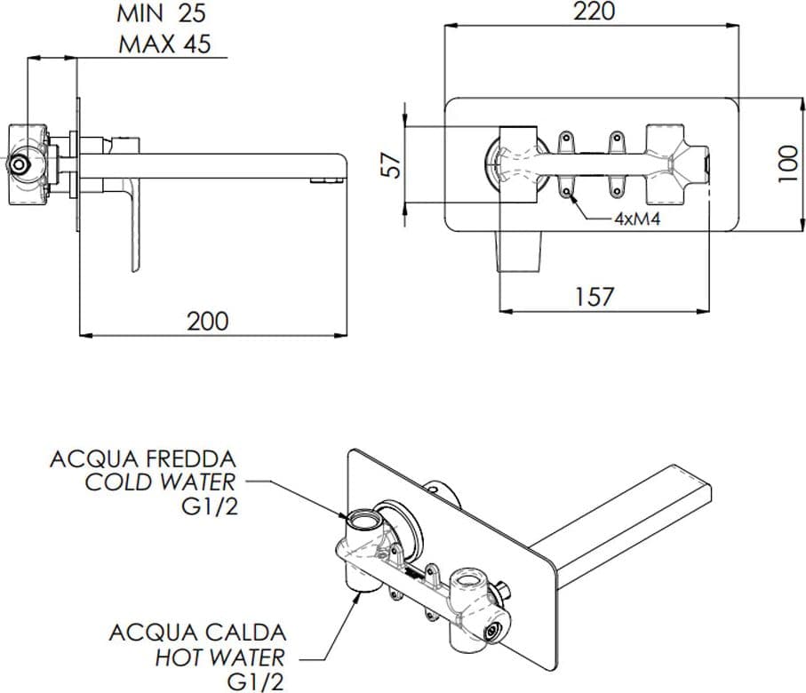 Miscelatore Monocomando Lavabo Ad Incasso Artic- Bianco Opaco- Maria- Pezzi 1 in Rubinetti per lavandini bagno BricoGo - Marano di Napoli, commercioVirtuoso.it