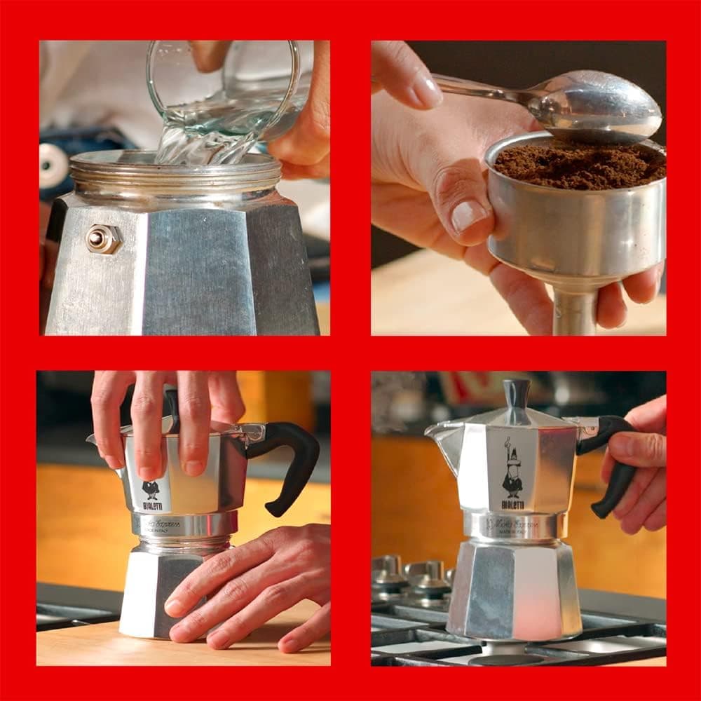 Caffettiera Moka Express Restyling 2 Tazze In Alluminio Con Manico Ergonomico Made In Italy Bialetti in Moke e caffettiere BricoGo - Marano di Napoli, commercioVirtuoso.it