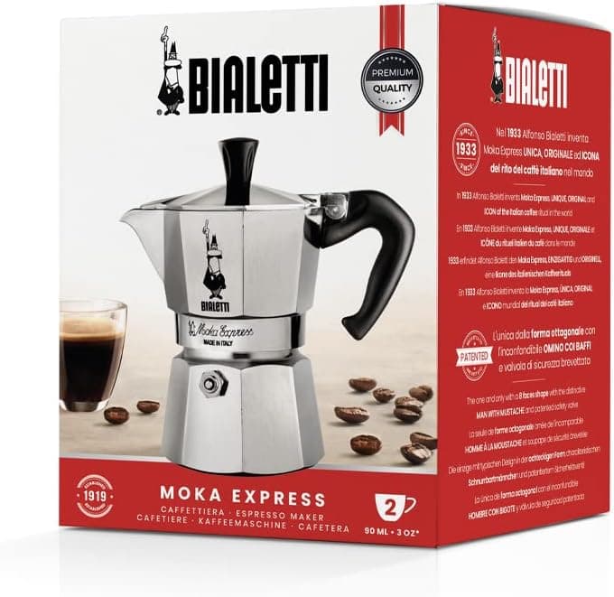 Caffettiera Moka Express Restyling 2 Tazze In Alluminio Con Manico Ergonomico Made In Italy Bialetti in Moke e caffettiere BricoGo - Marano di Napoli, commercioVirtuoso.it