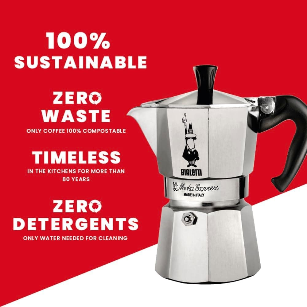Caffettiera Moka Express Restyling 2 Tazze In Alluminio Con Manico Ergonomico Made In Italy Bialetti in Moke e caffettiere BricoGo - Marano di Napoli, commercioVirtuoso.it