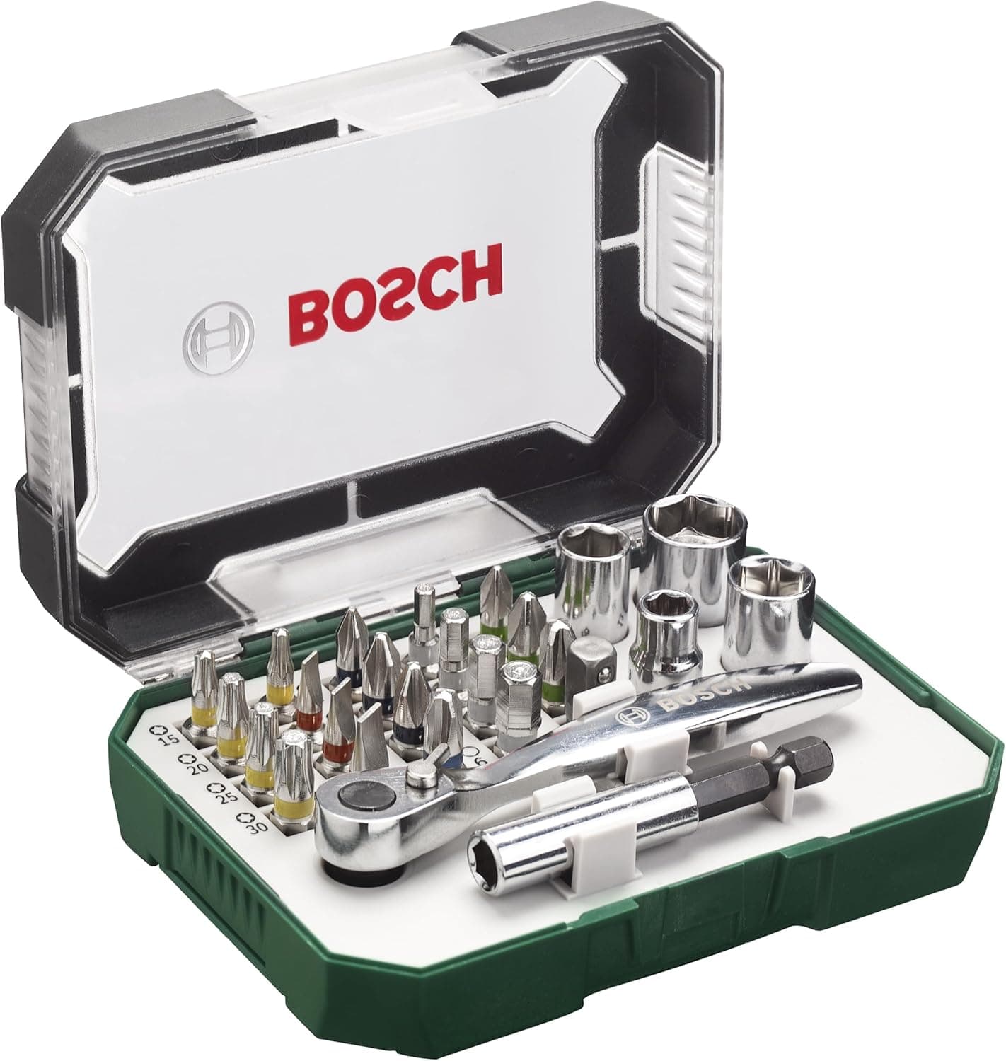 Set Avvitamento Rainbow Evo 26 Pezzi Con Cricchetto Bussole E Bit Magnetici Codificati A Colori Bosch in Set punte per cacciavite BricoGo - Marano di Napoli, commercioVirtuoso.it