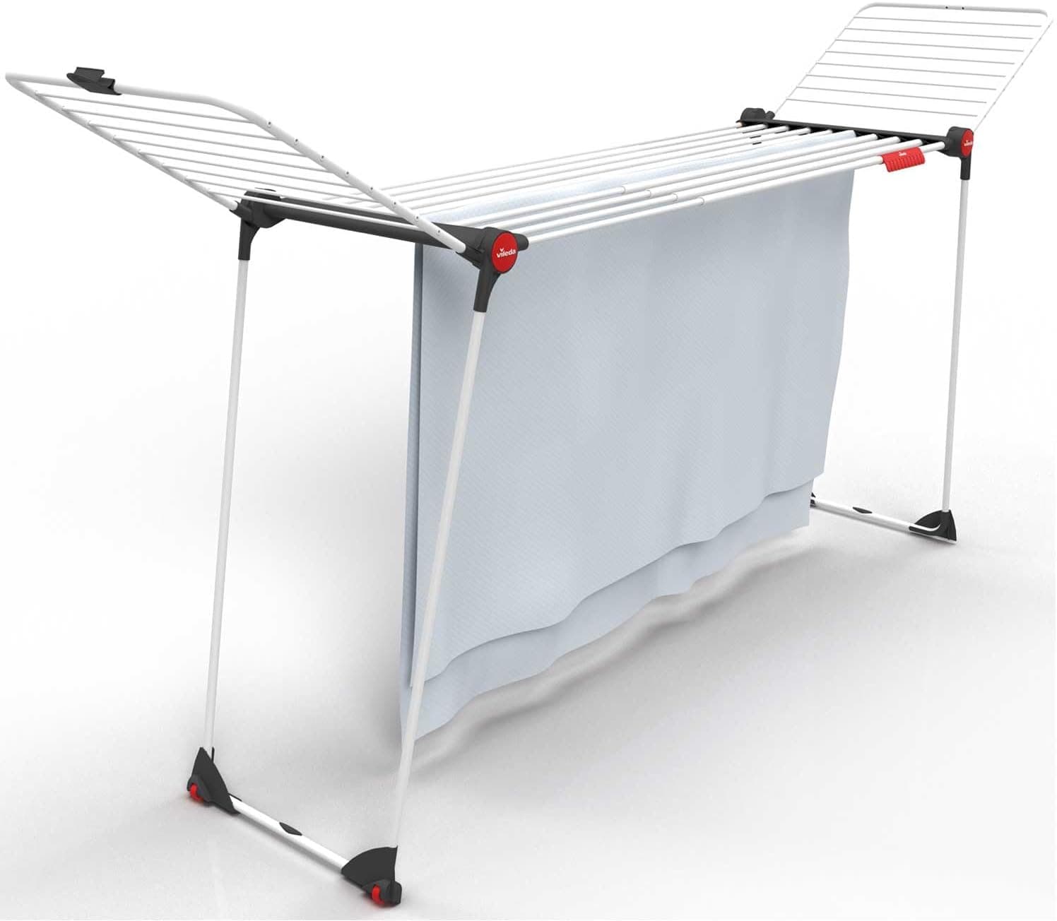 Stendino Infinity Flex Plus In Acciaio Verniciato Estensibile Fino A 2 Metri Con Ali Alte E Ruote Vileda in Stendini BricoGo - Marano di Napoli, commercioVirtuoso.it