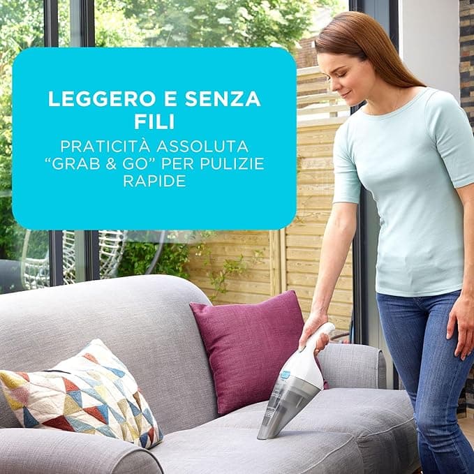 Aspirapolvere Portatile Senza Fili Nvc115Jl A Batteria Litio 3,6V Leggero E Compatto Con Bocca Larga Black&Decker in Scope elettriche BricoGo - Marano di Napoli, commercioVirtuoso.it