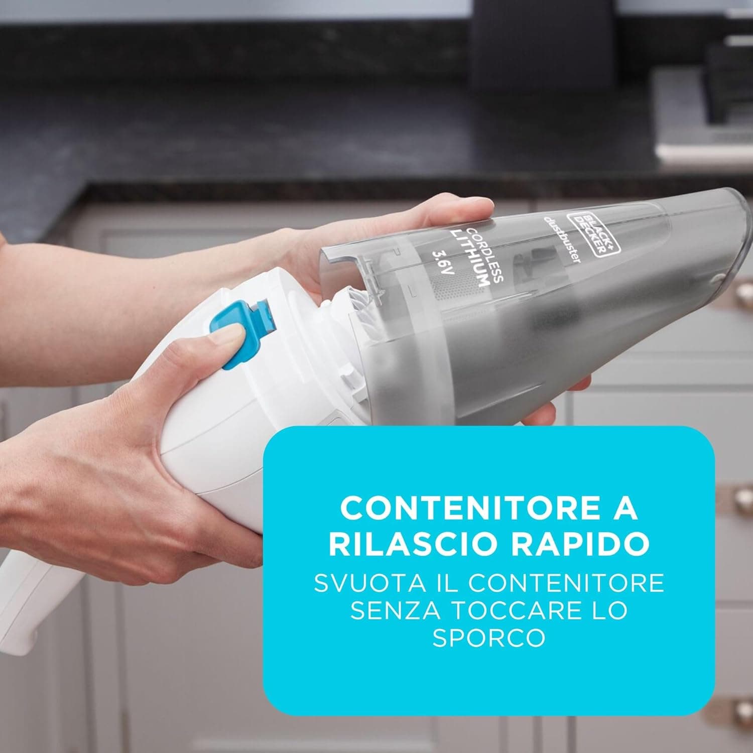 Aspirapolvere Portatile Senza Fili Nvc115Jl A Batteria Litio 3,6V Leggero E Compatto Con Bocca Larga Black&Decker in Scope elettriche BricoGo - Marano di Napoli, commercioVirtuoso.it