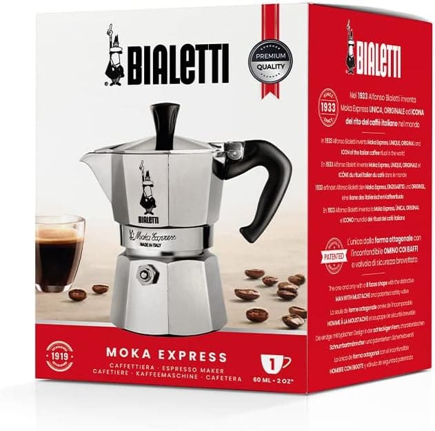 Caffettiera Moka Express Restyling 1 Tazza In Alluminio Con Manico Ergonomico Made In Italy Bialetti in Moke e caffettiere BricoGo - Marano di Napoli, commercioVirtuoso.it