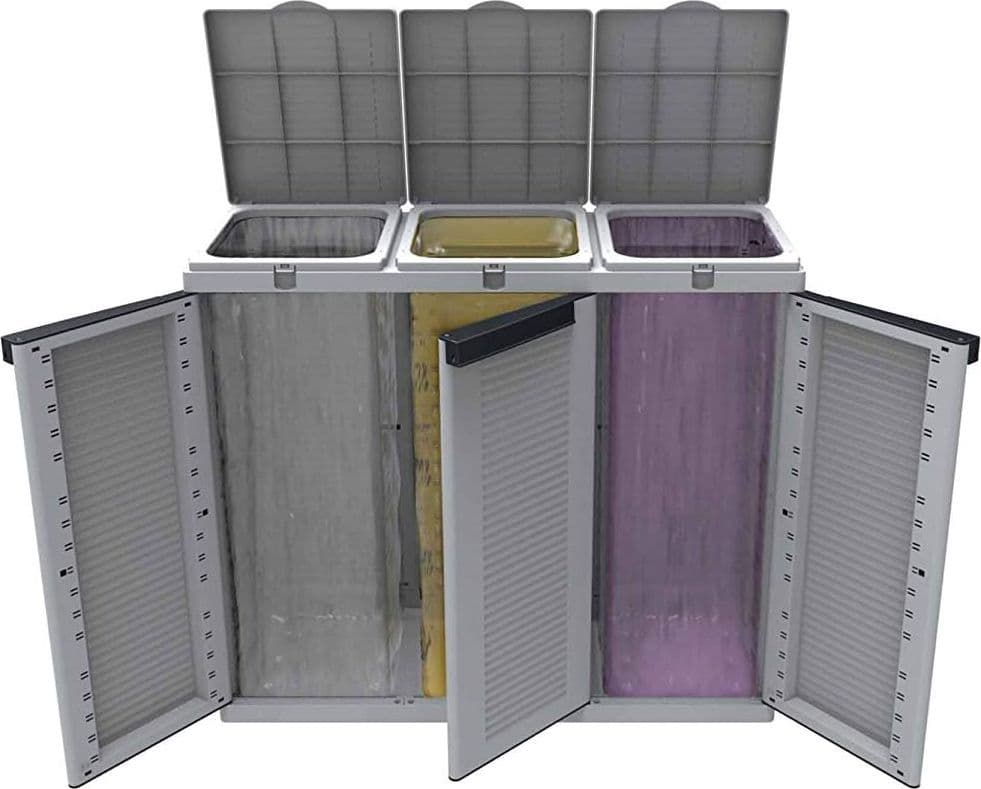 Pattumiera Ecoline3 A 3 Ante Per Raccolta Differenziata 3 Sacchi Da 110 Litri 102X39X89 Cm Terry in Sistemi di contenitori per raccolta differenziata BricoGo - Marano di Napoli, commercioVirtuoso.it
