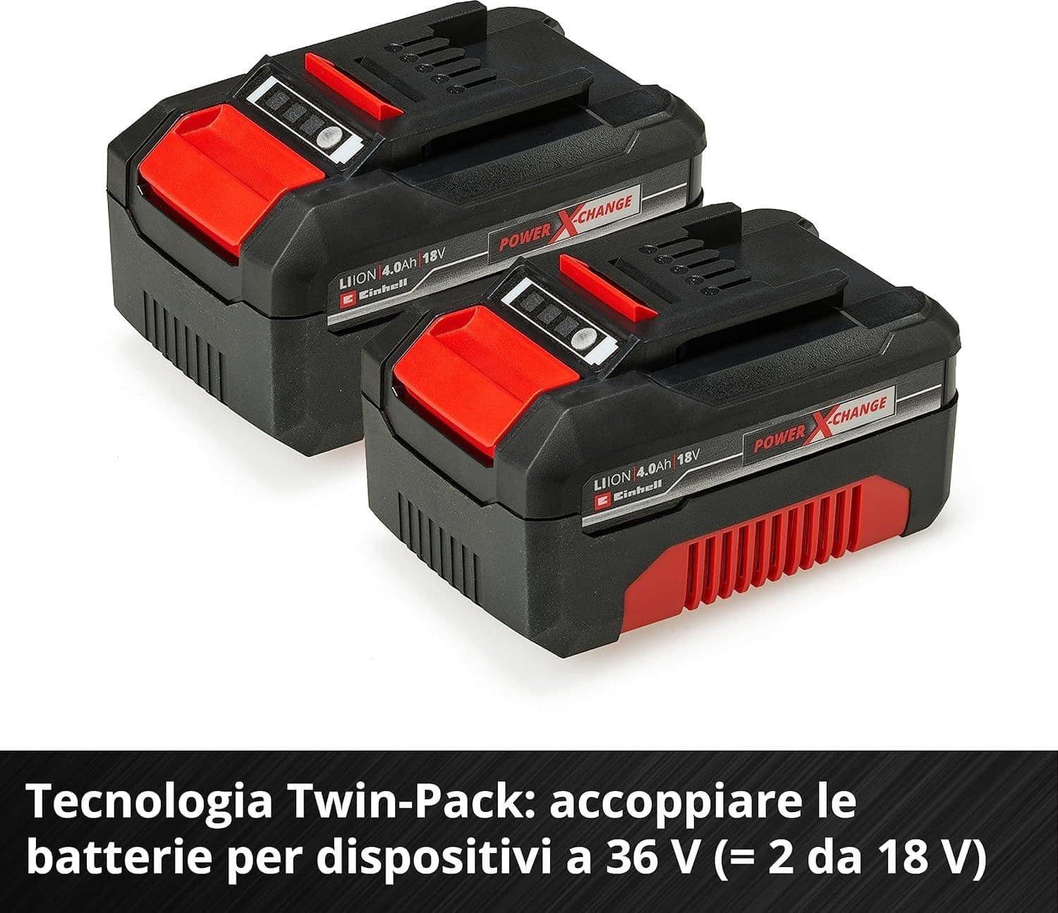Kit Batteria Al Litio Power X-Change 18V 4,0Ah Con Caricabatteria Rapido Compatibile Con Tutti Gli Utensili Einhell in Pacchi batterie BricoGo - Marano di Napoli, commercioVirtuoso.it