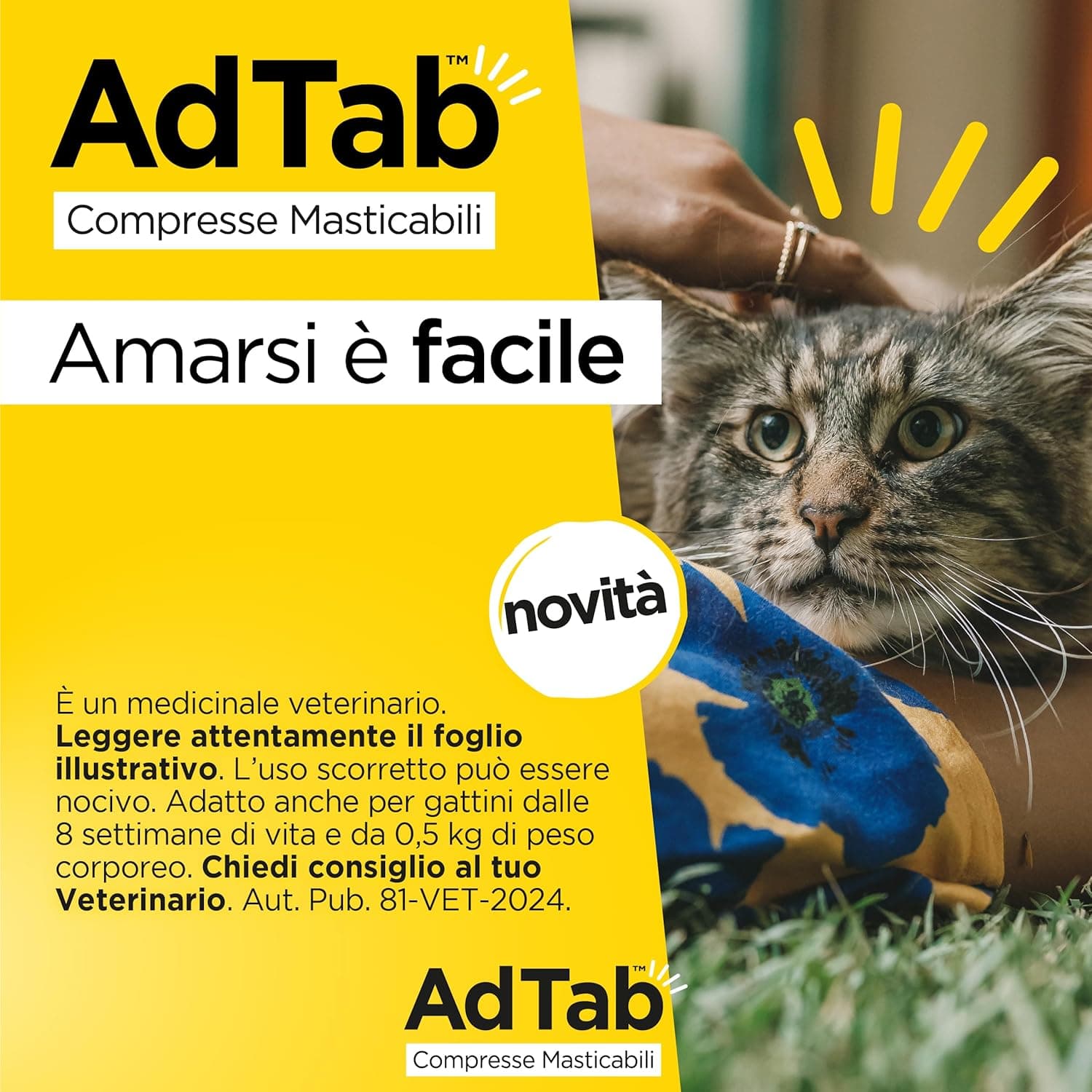 Compresse Antiparassitarie Masticabili Adtab Per Gatti Da 2 A 8 Kg 3 Compresse Da 48 Mg Protezione Mensile Contro Pulci E Zecche Elanco in Secco BricoGo - Marano di Napoli, commercioVirtuoso.it