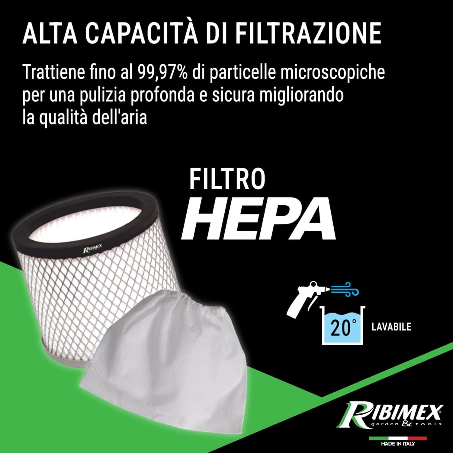 Aspiracenere Elettrico Cenerill 1000W Con Filtro Hepa Lavabile Bidone In Acciaio 18 Litri E Tubo Metallico Ribimex in Aspiratori liquidi-solidi BricoGo - Marano di Napoli, commercioVirtuoso.it