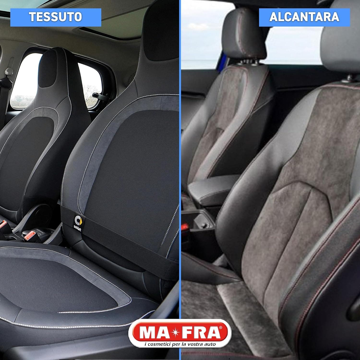 Trattamento Tessuti 3 In 1 Detergente Smacchiante E Ravvivante Per Sedili E Tappezzeria Auto In Tessuto O Alcantara 500 Ml Ma-Fra in Smacchiatori e additivi BricoGo - Marano di Napoli, commercioVirtuoso.it