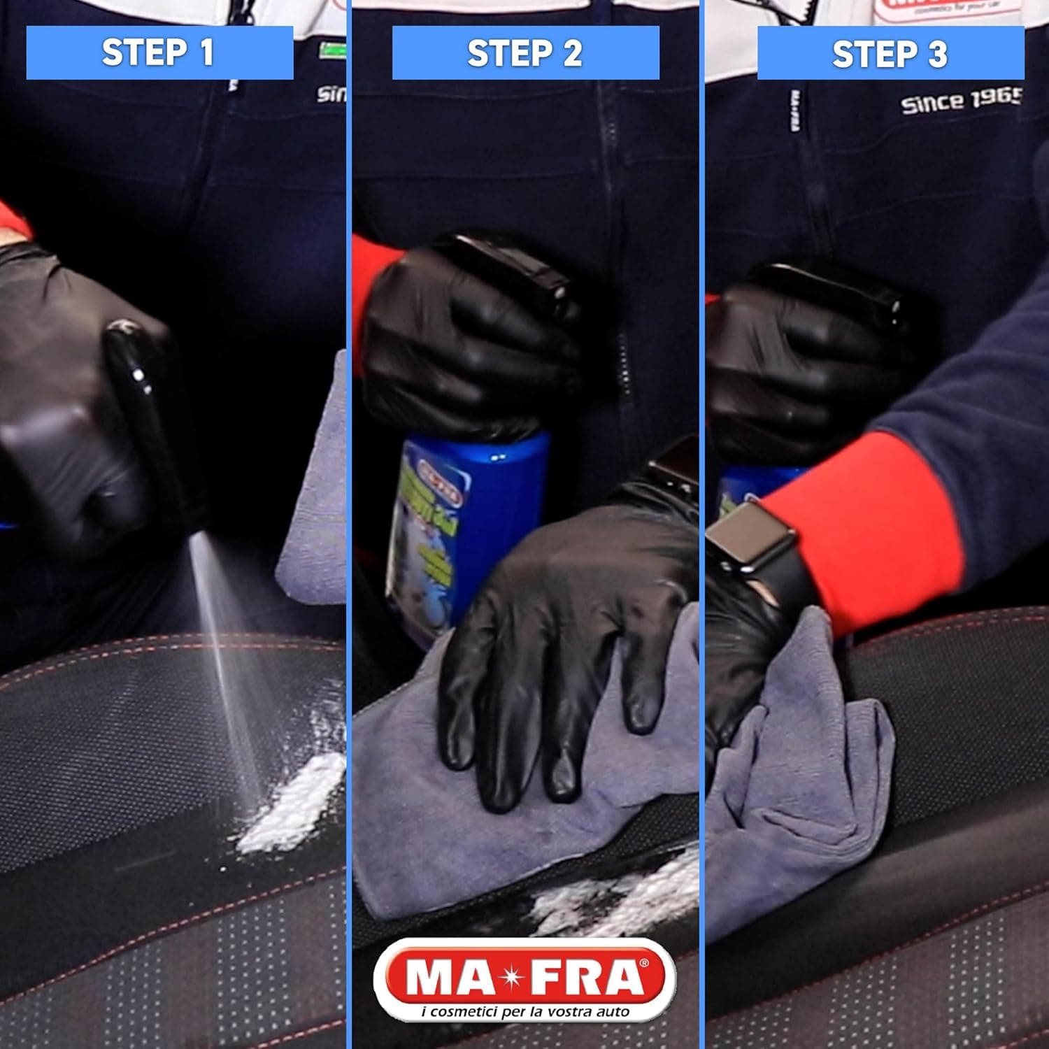 Trattamento Tessuti 3 In 1 Detergente Smacchiante E Ravvivante Per Sedili E Tappezzeria Auto In Tessuto O Alcantara 500 Ml Ma-Fra in Smacchiatori e additivi BricoGo - Marano di Napoli, commercioVirtuoso.it