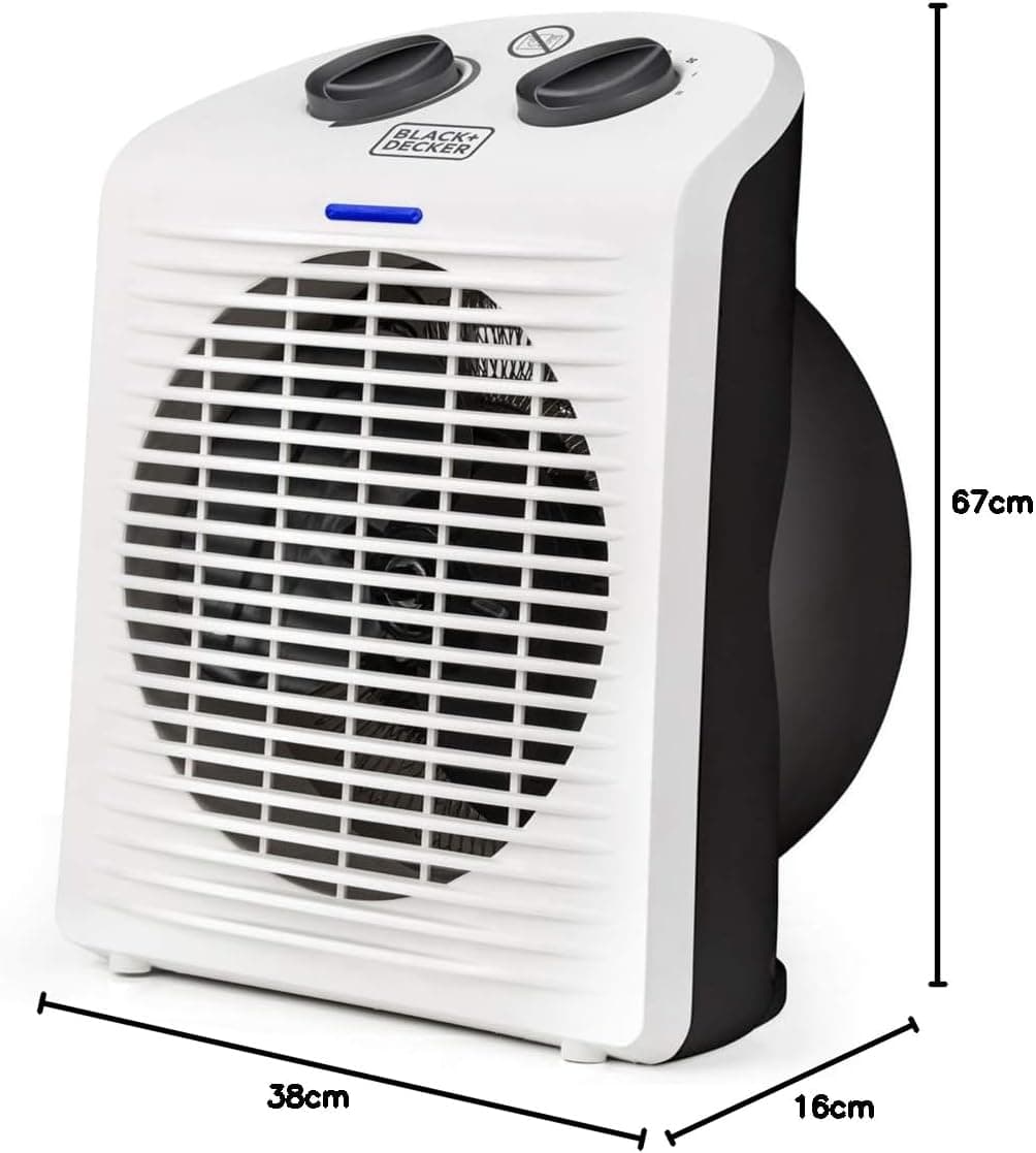 Termoventilatore Da Tavolo Bxsh2000E 2000W Regolabile Protezione Ip21 E Sicurezza Antiribaltamento Black&Decker in Stufe elettriche BricoGo - Marano di Napoli, commercioVirtuoso.it