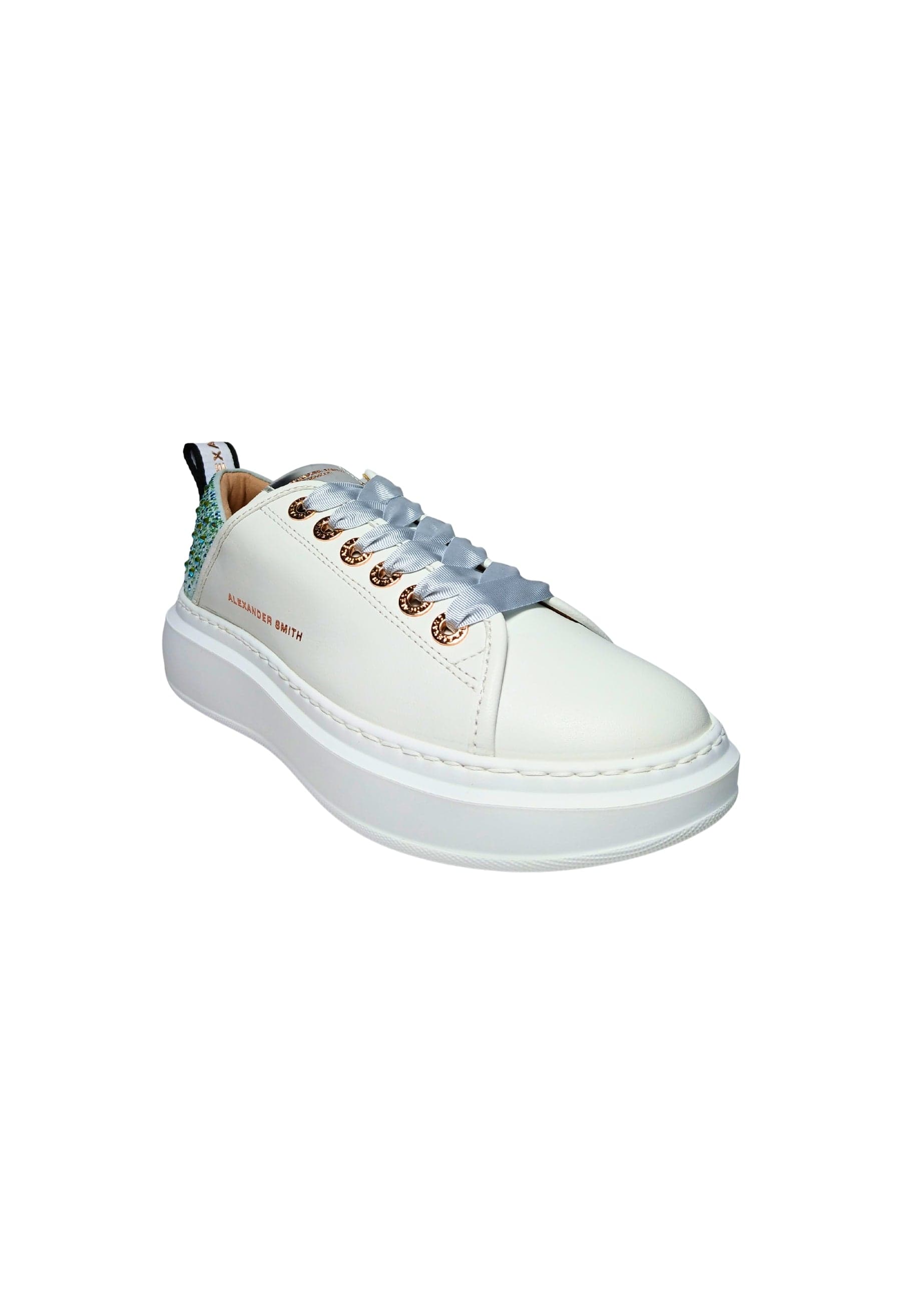ALEXANDER SMITH Scarpe Donna Alexander Smith Wembley Woman Off White Pastel Azure da donna in Sneaker casual Drestige - Casamassima, commercioVirtuoso.it