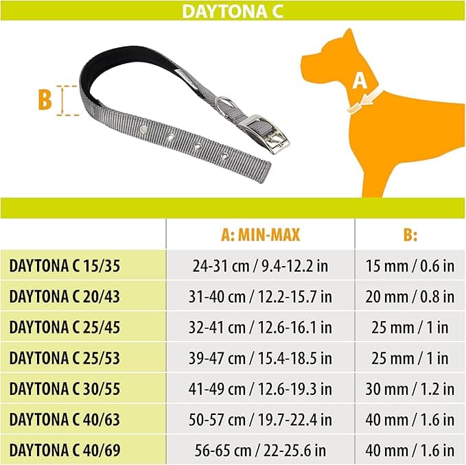 Collare Per Cani 'Daytona C' 25 Mm X 45÷53 Cm - Colore Rosso - Ferplast in Collari standard BricoGo - Marano di Napoli, commercioVirtuoso.it