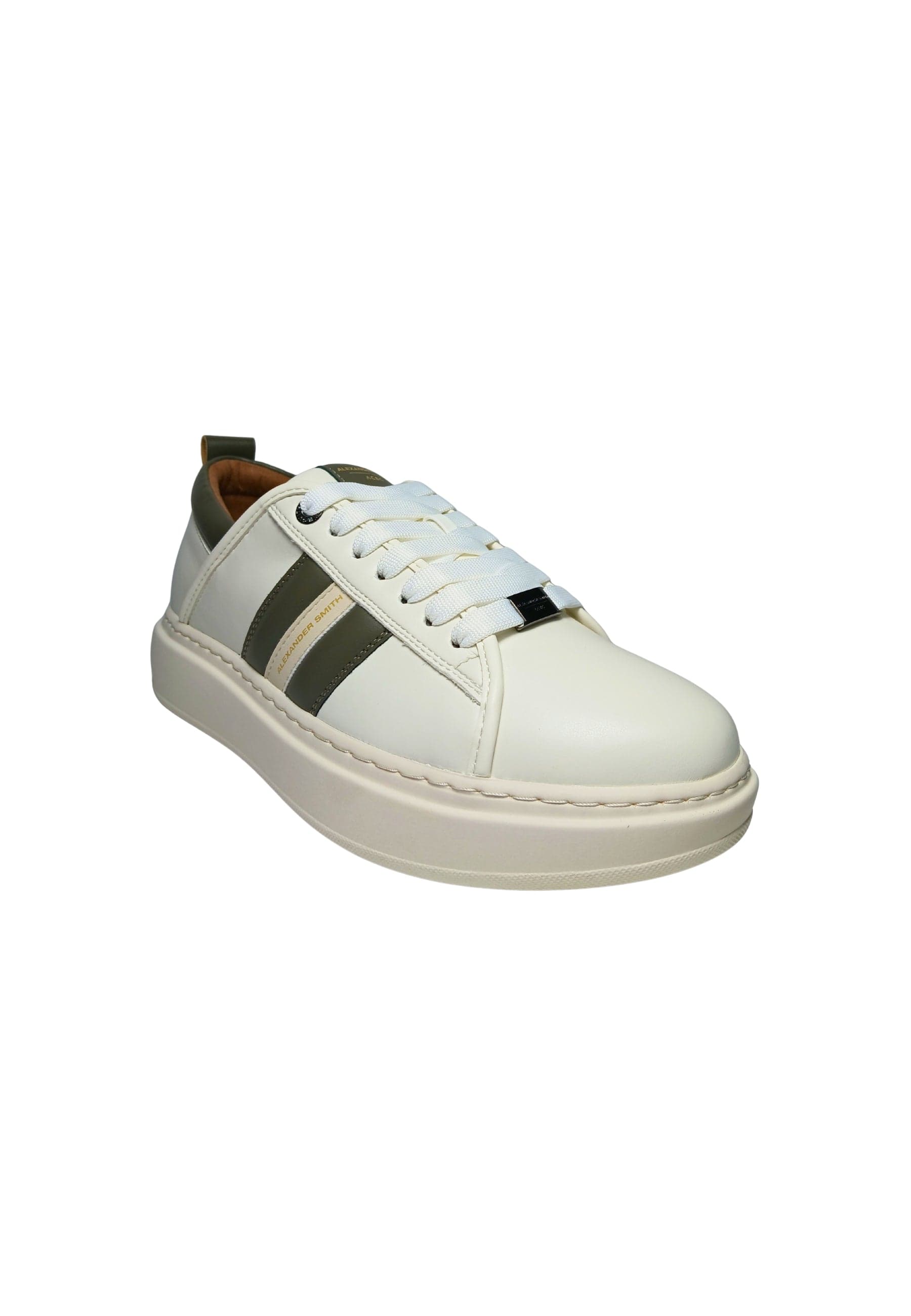 ALEXANDER SMITH Scarpe Uomo Alexander Smith Eco-Wembley Man Cream Military da uomo in Sneaker casual Drestige - Casamassima, commercioVirtuoso.it