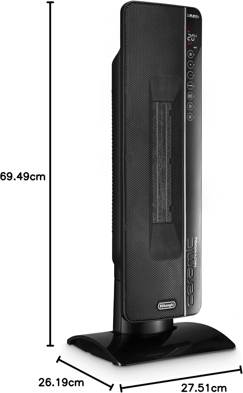 Termoventilatore Ceramico A Torre Tch 8993Er 2400W Display Led Telecomando Funzione Eco Plus Ambienti Fino A 70 M³ Delonghi in Stufe elettriche BricoGo - Marano di Napoli, commercioVirtuoso.it